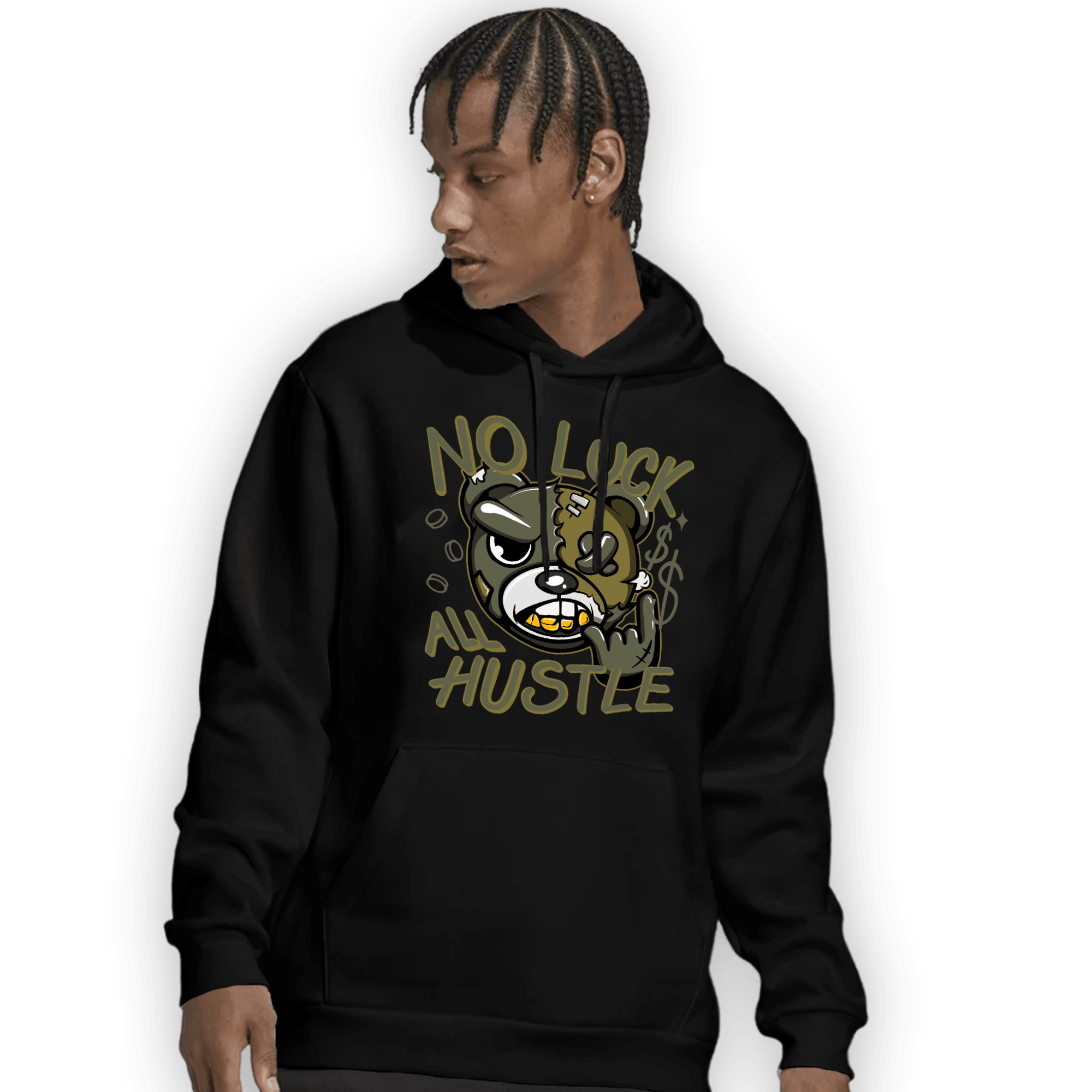 SE Craft Medium Olive 4s Hoodie Match All Hustle - NastyJamz