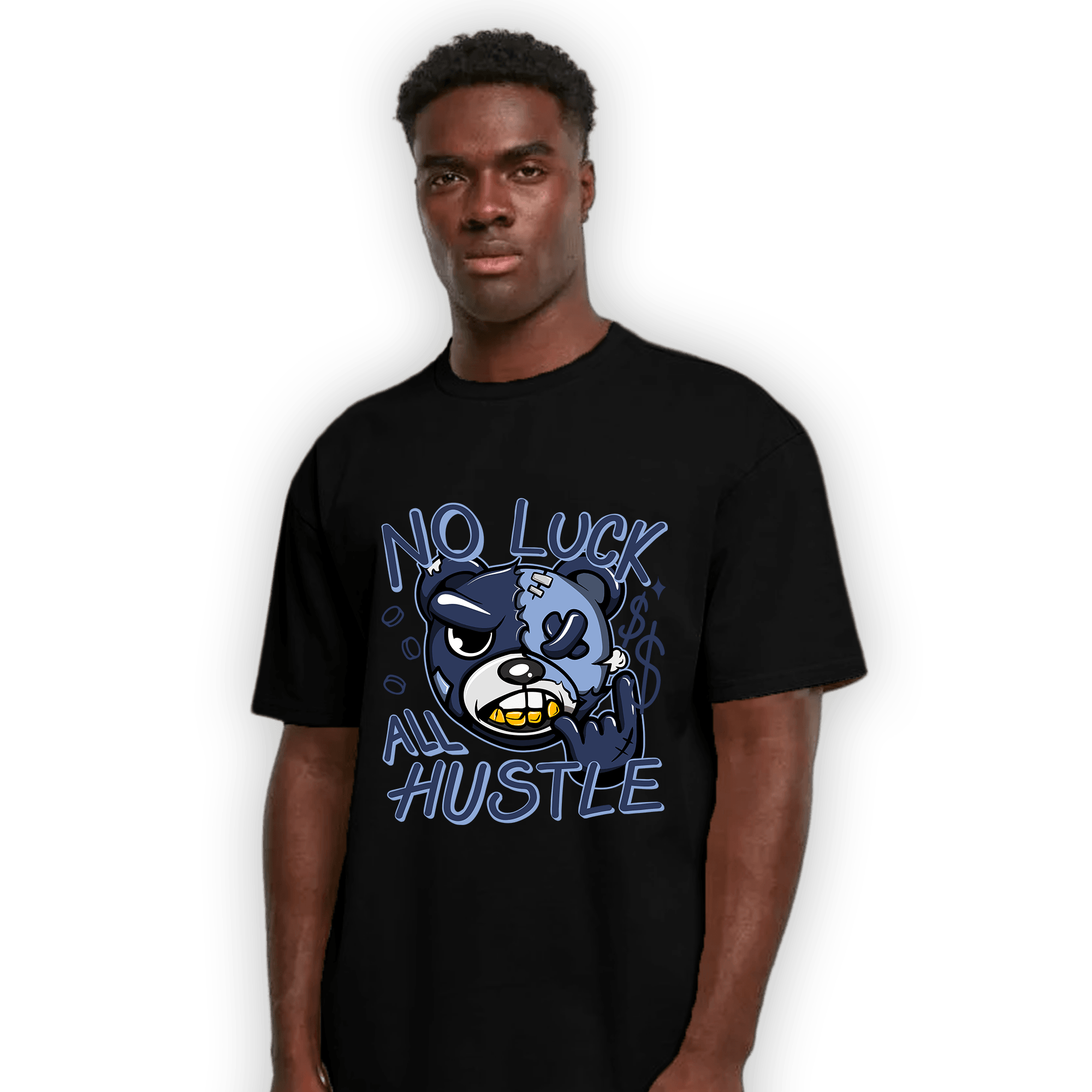 Midnight Navy 5s T Shirt Match All Hustle - NastyJamz