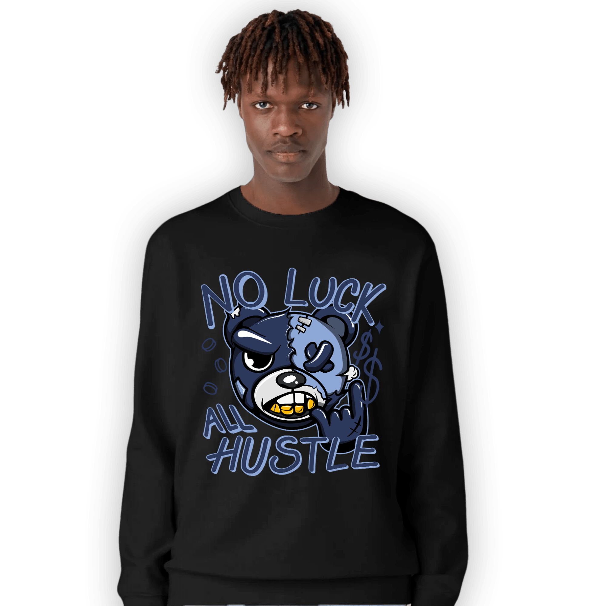 Midnight Navy 5s Sweatshirt Match All Hustle - NastyJamz