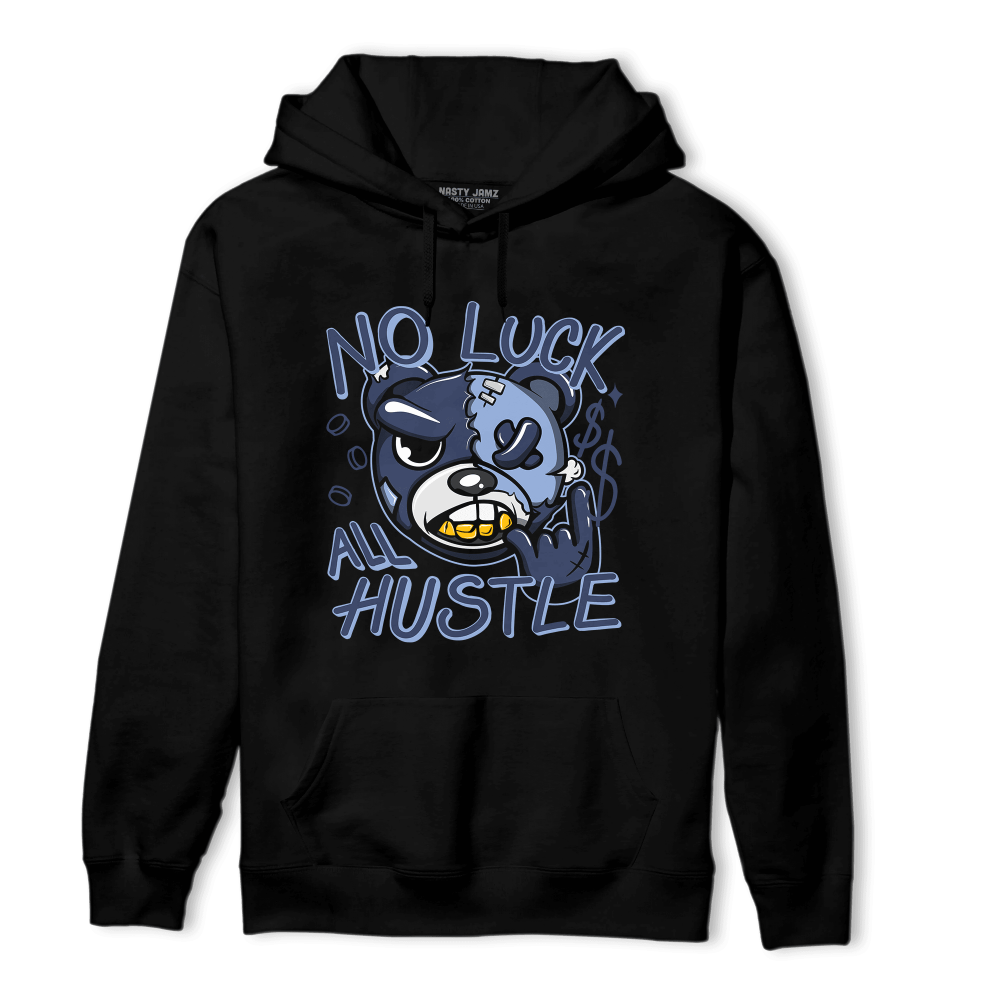 Midnight Navy 5s Hoodie Match All Hustle - NastyJamz