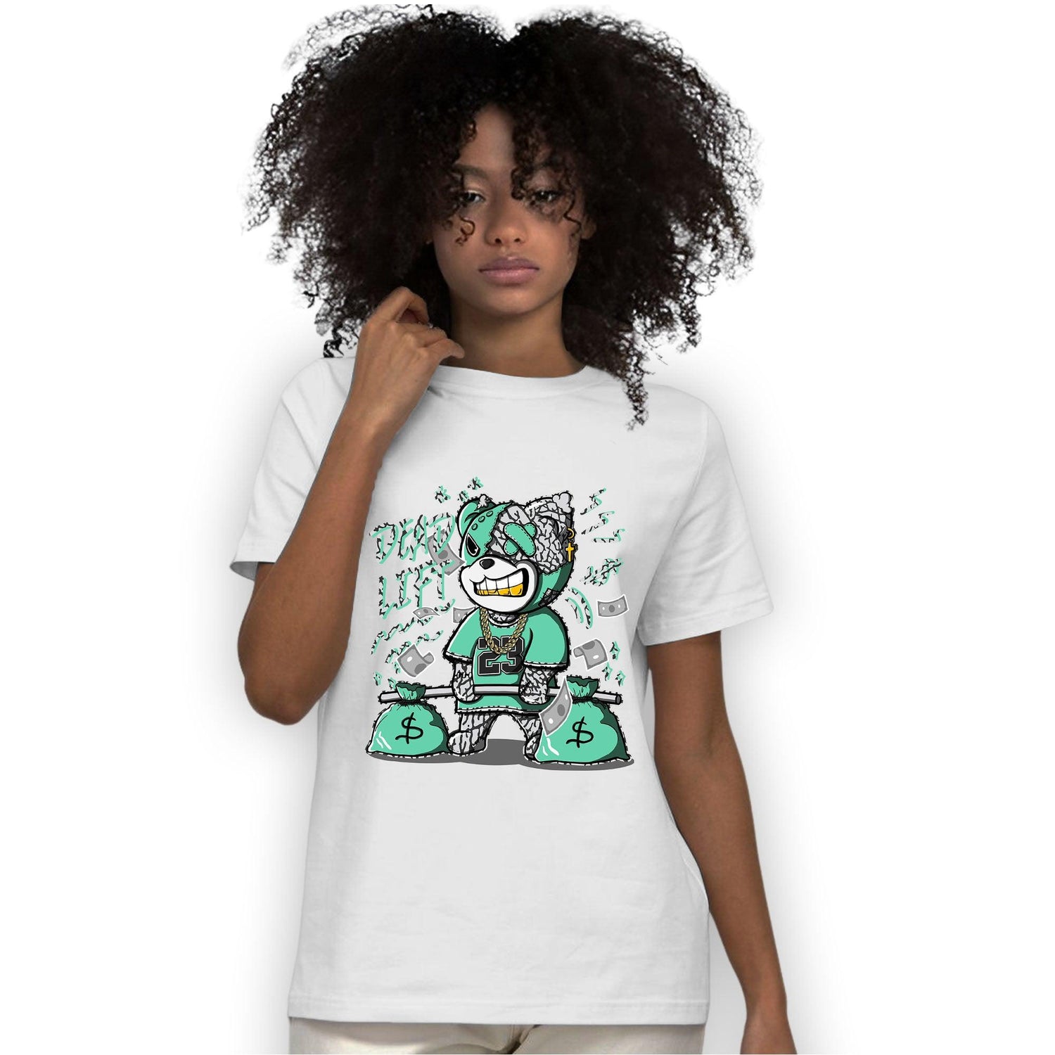 Green Glow 3s T Shirt Match BER 23 Deadlift - NastyJamz