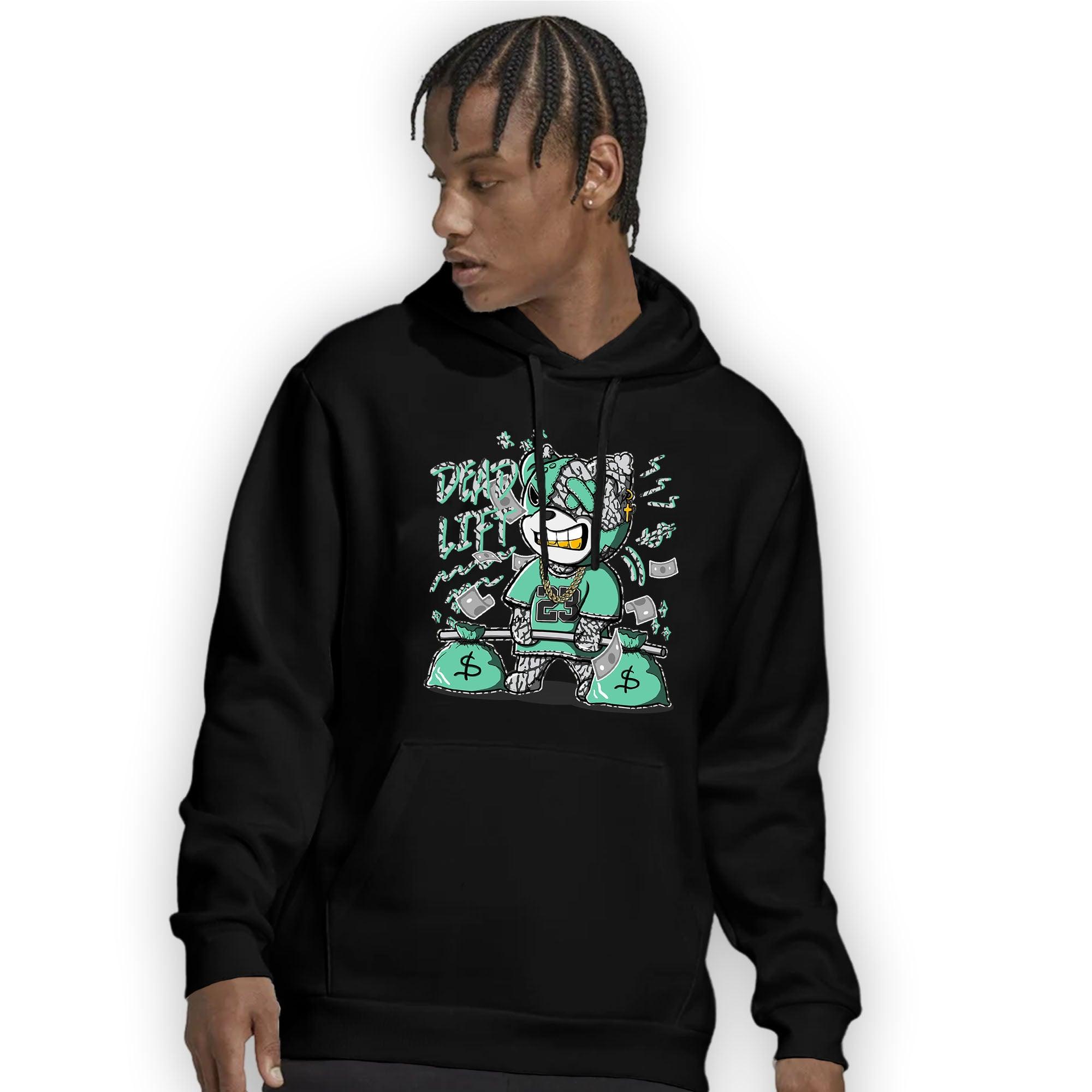 Green Glow 3s Hoodie Match BER 23 Deadlift - NastyJamz