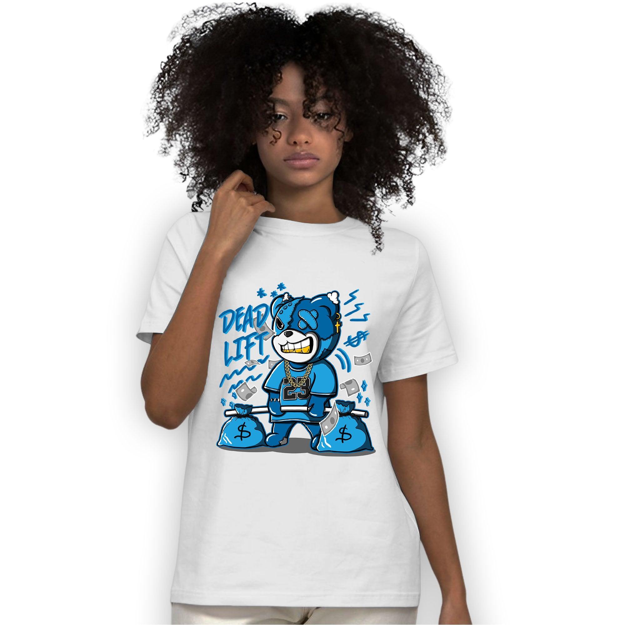 Powder Blue 9s T Shirt Match BER 23 Deadlift - NastyJamz