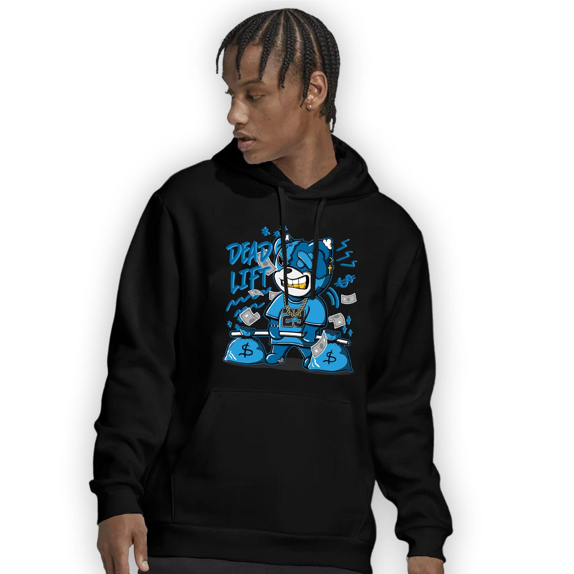 Powder Blue 9s Hoodie Match BER 23 Deadlift - NastyJamz