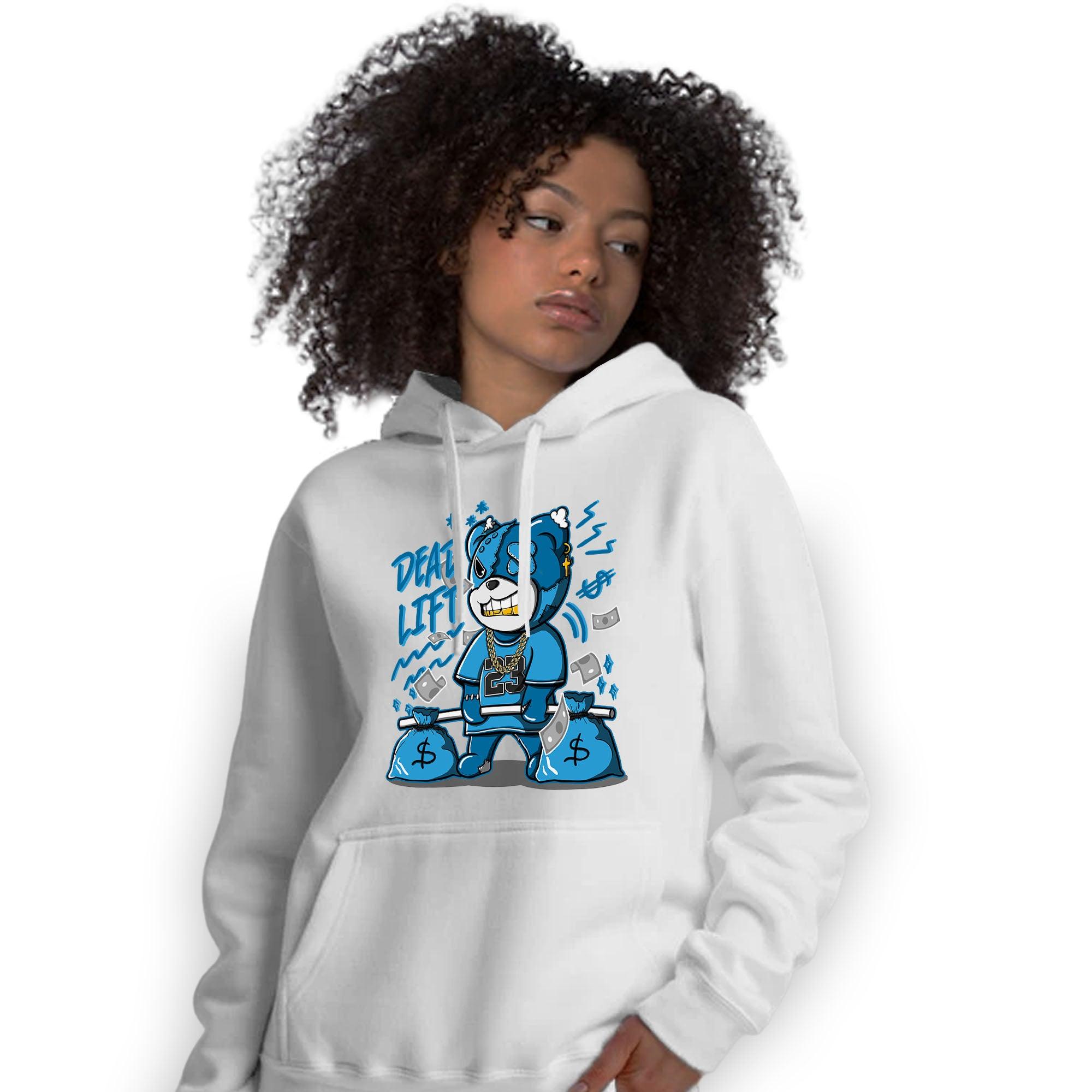 Powder Blue 9s Hoodie Match BER 23 Deadlift - NastyJamz