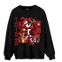 Cherry 12s Sweatshirt Match BER Fighting Boxing - NastyJamz