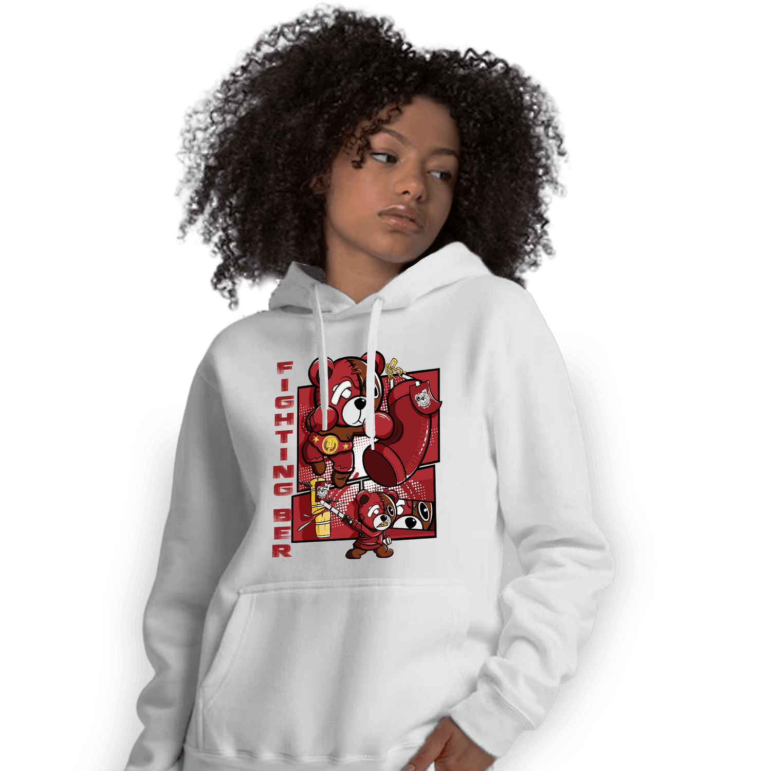 Cherry 12s Hoodie Match BER Fighting Boxing - NastyJamz