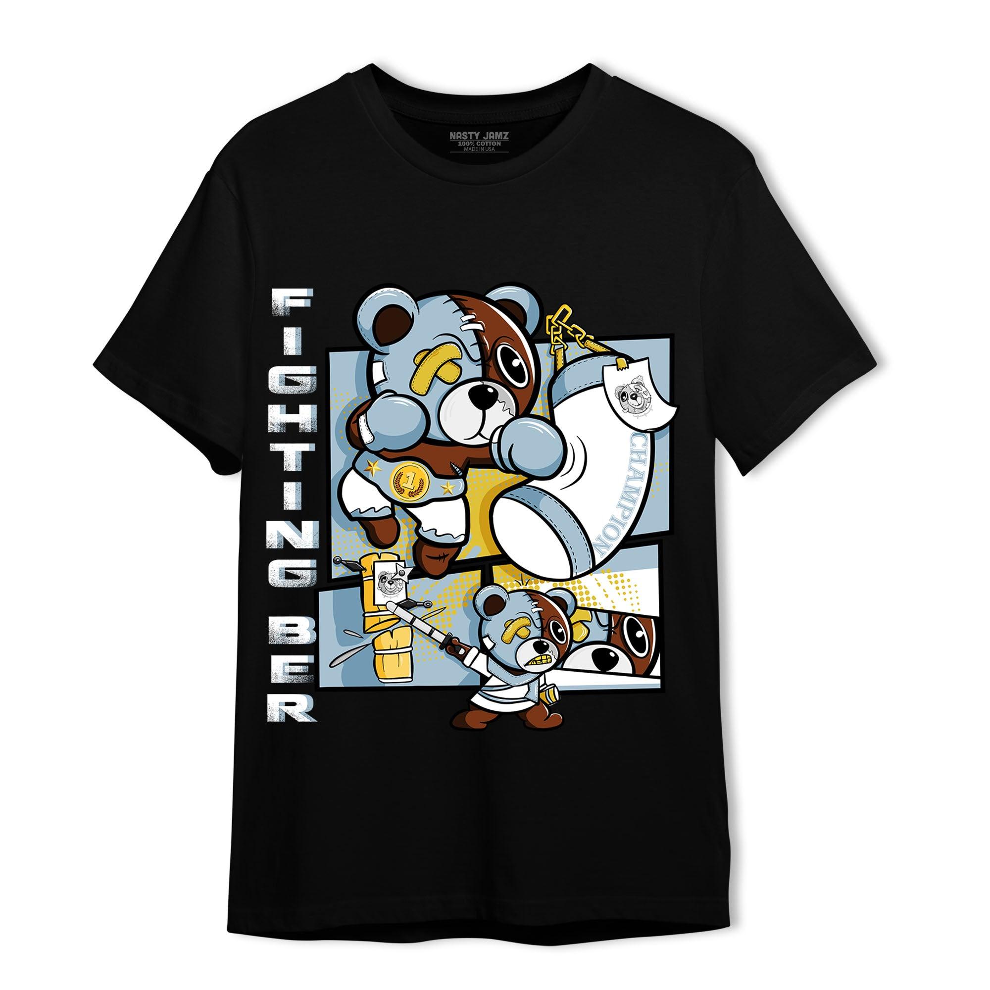 Blue Grey 13s T Shirt Match BER Fighting Boxing - NastyJamz