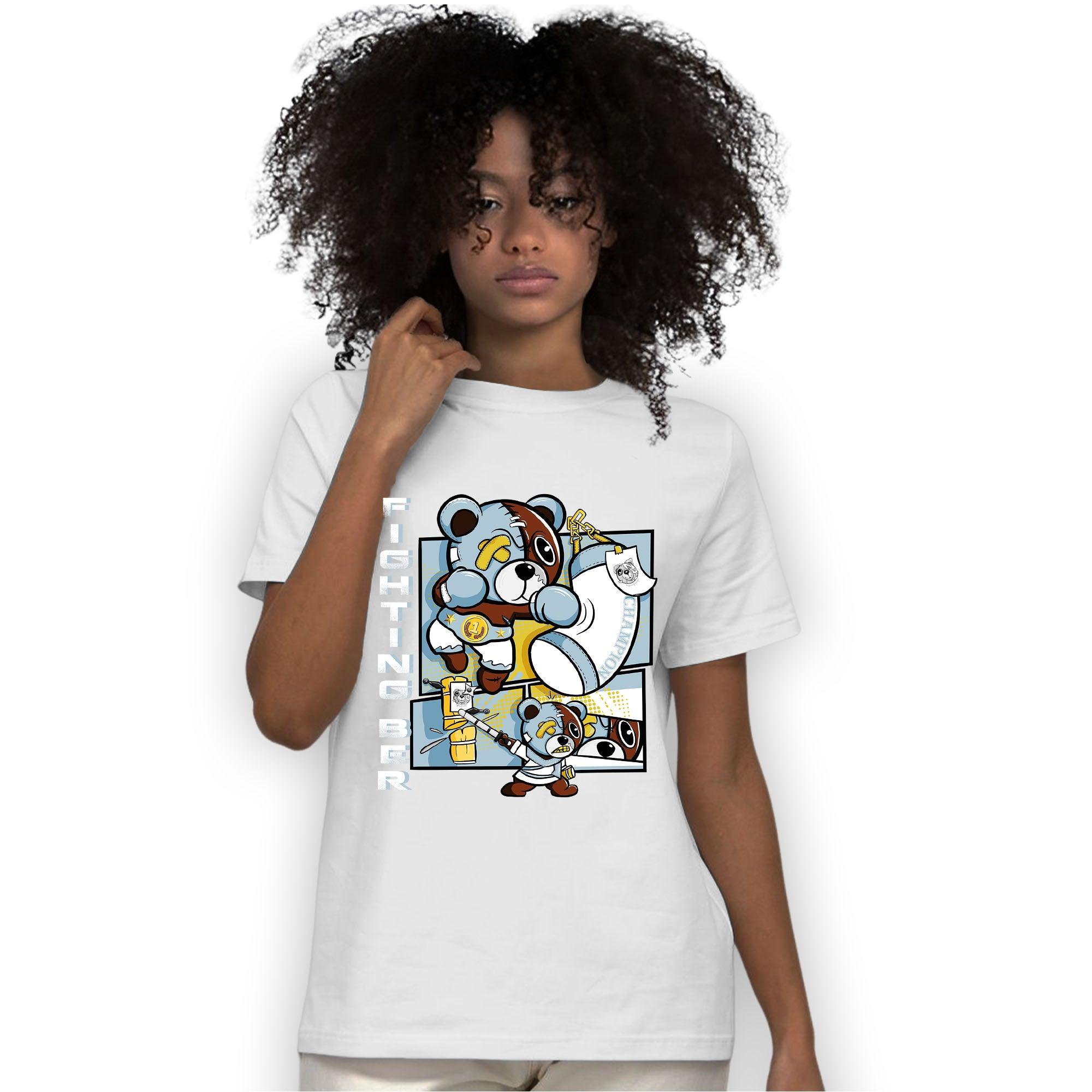 Blue Grey 13s T Shirt Match BER Fighting Boxing - NastyJamz