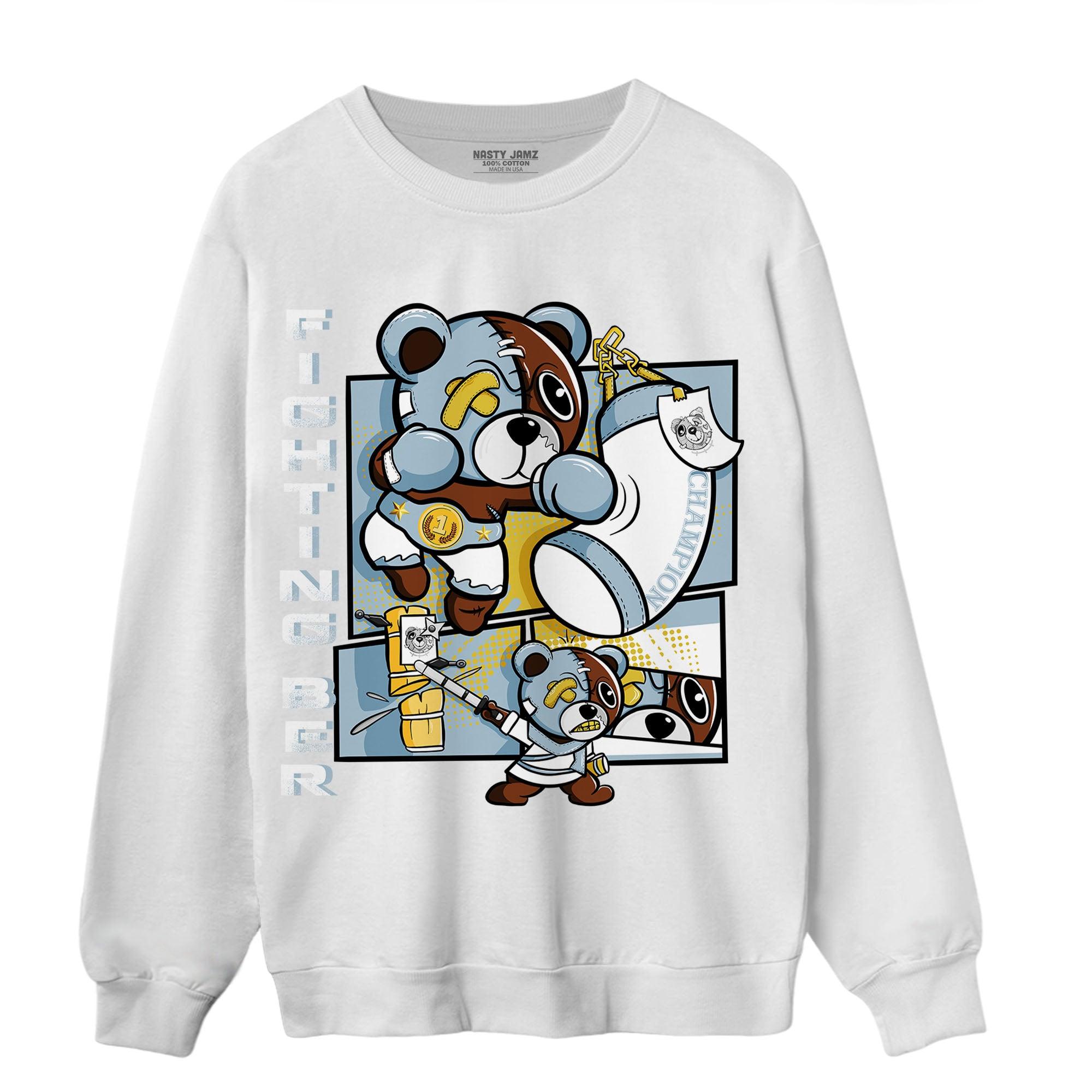 Blue Grey 13s Sweatshirt Match BER Fighting Boxing - NastyJamz
