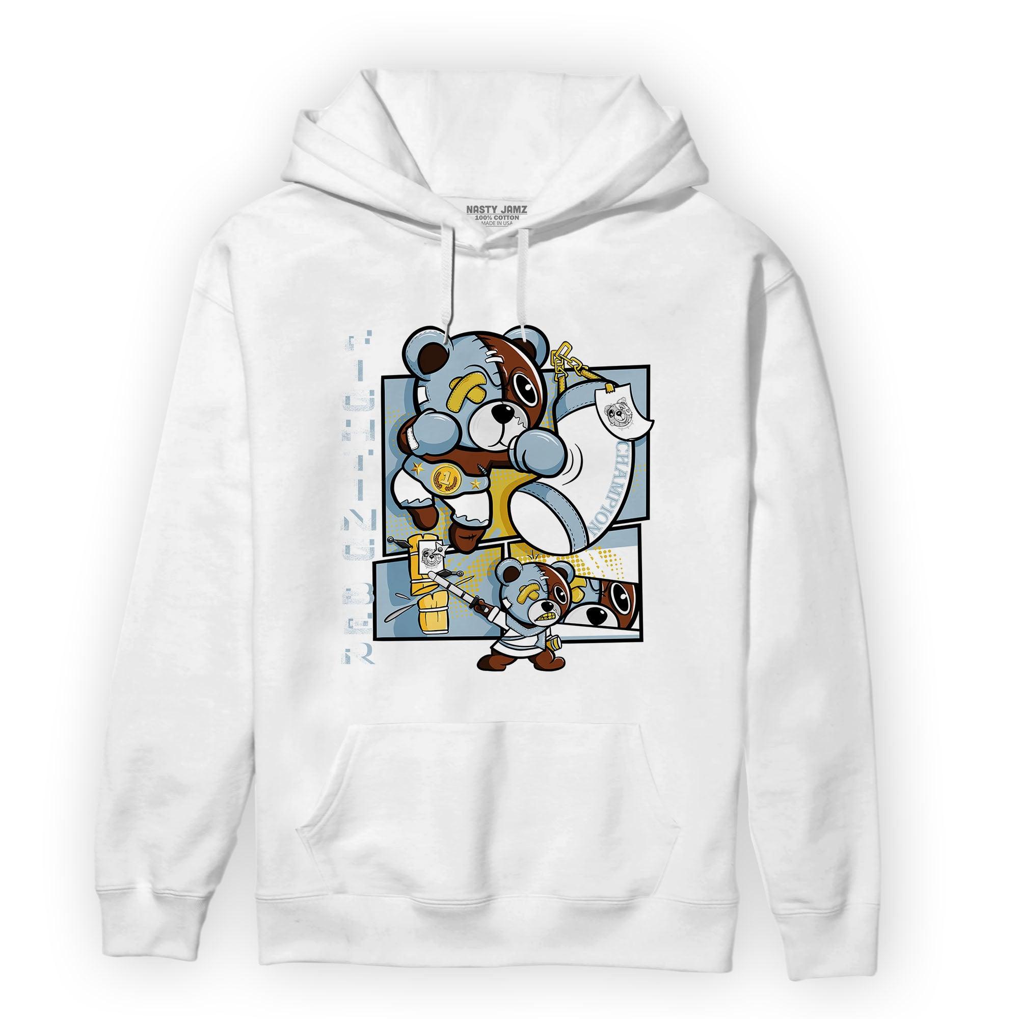 Blue Grey 13s Hoodie Match BER Fighting Boxing - NastyJamz