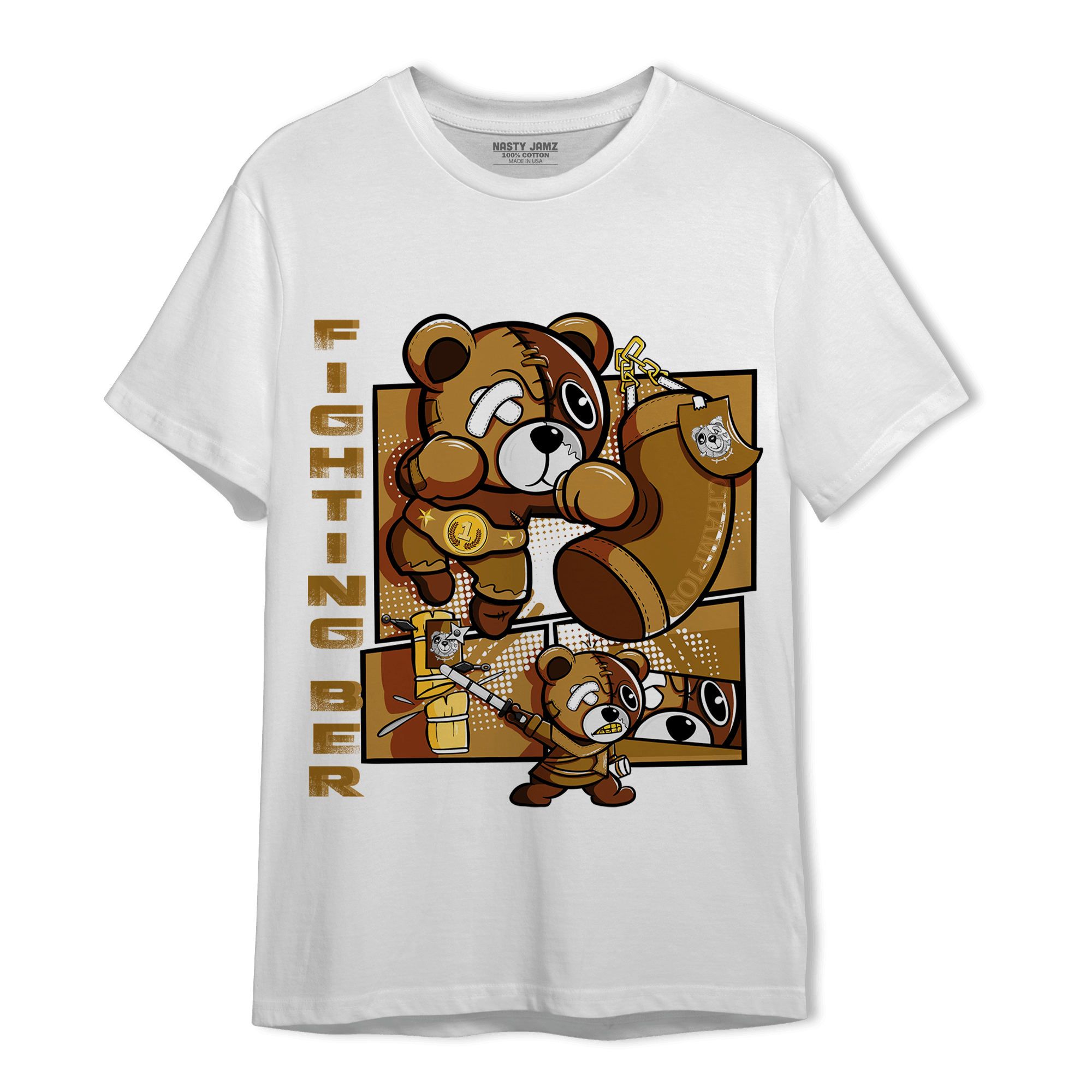 Wheat 13s T Shirt Match BER Fighting Boxing - NastyJamz