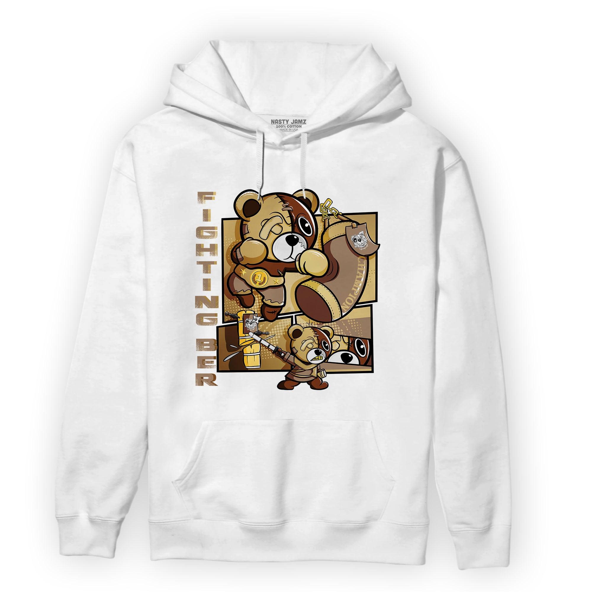 High OG Metallic Gold 1s Hoodie Match BER Fighting Boxing - NastyJamz