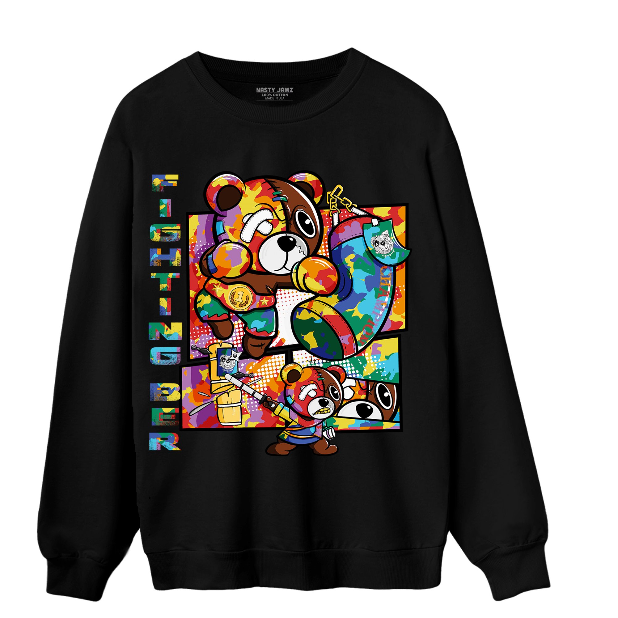 Mid GS Six Championships 1s Sweatshirt Match BER Fighting Boxing - NastyJamz