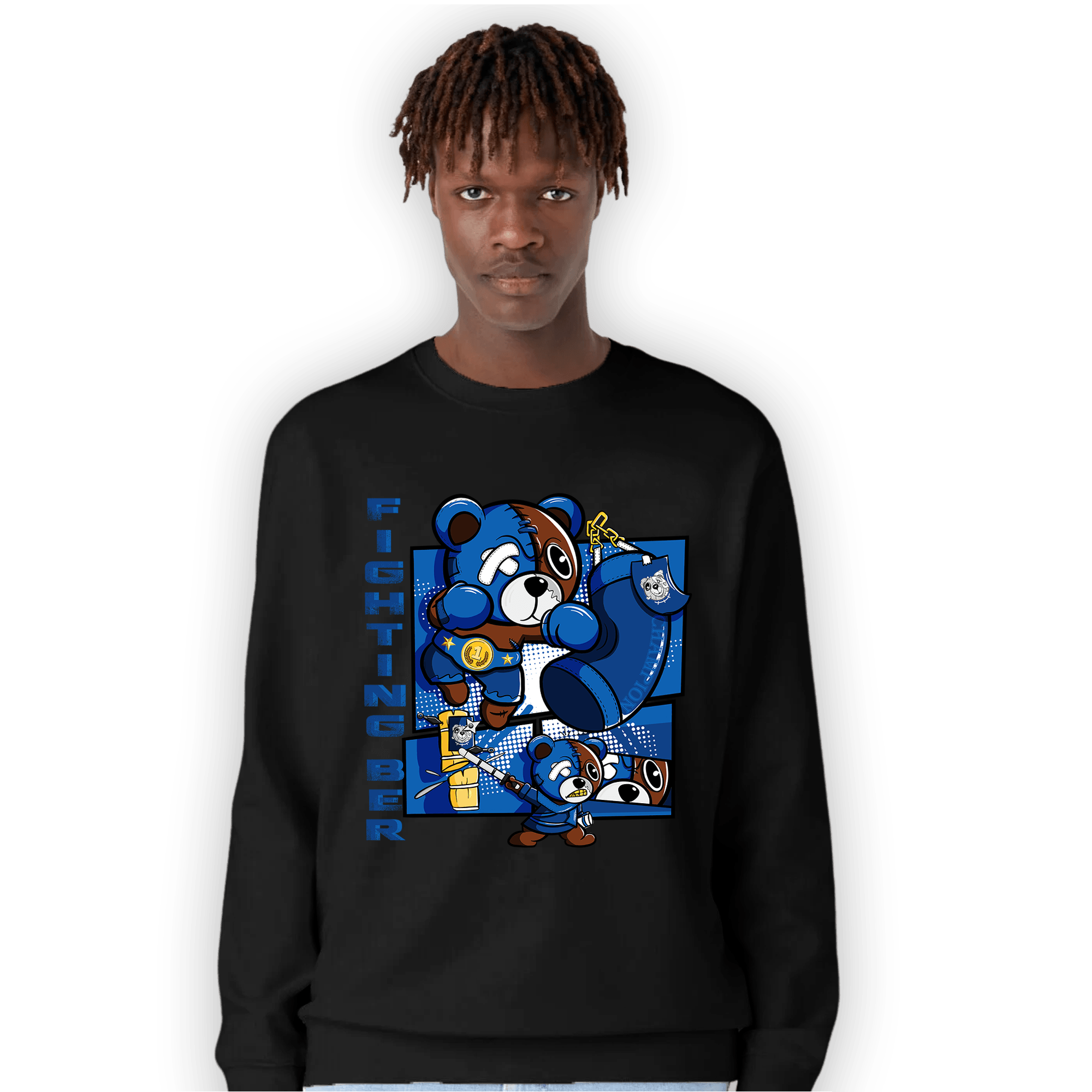 Royal Reimagined 1s Sweatshirt Match BER Fighting Boxing - NastyJamz