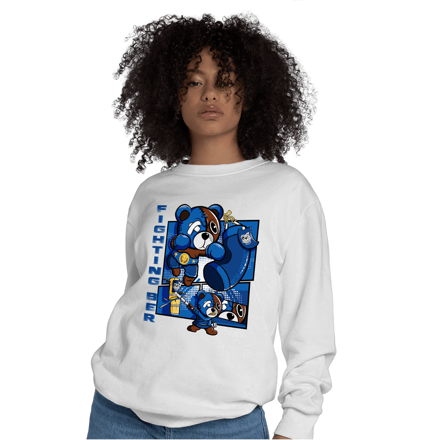 Royal Reimagined 1s Sweatshirt Match BER Fighting Boxing - NastyJamz