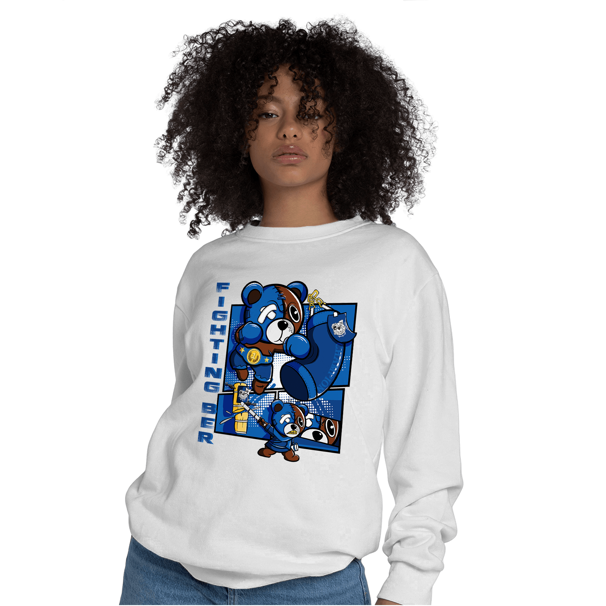 Royal Reimagined 1s Sweatshirt Match BER Fighting Boxing - NastyJamz