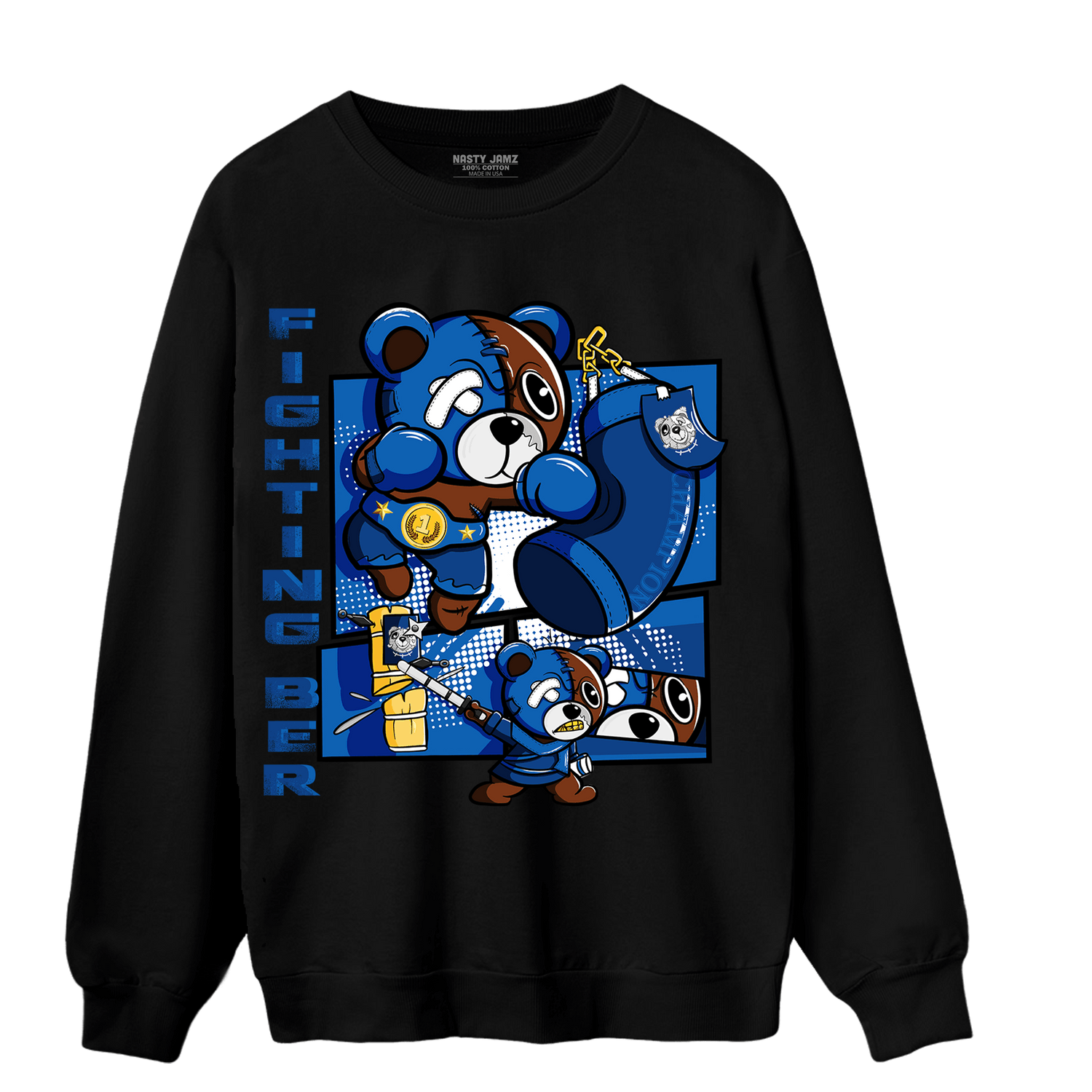 Royal Reimagined 1s Sweatshirt Match BER Fighting Boxing - NastyJamz