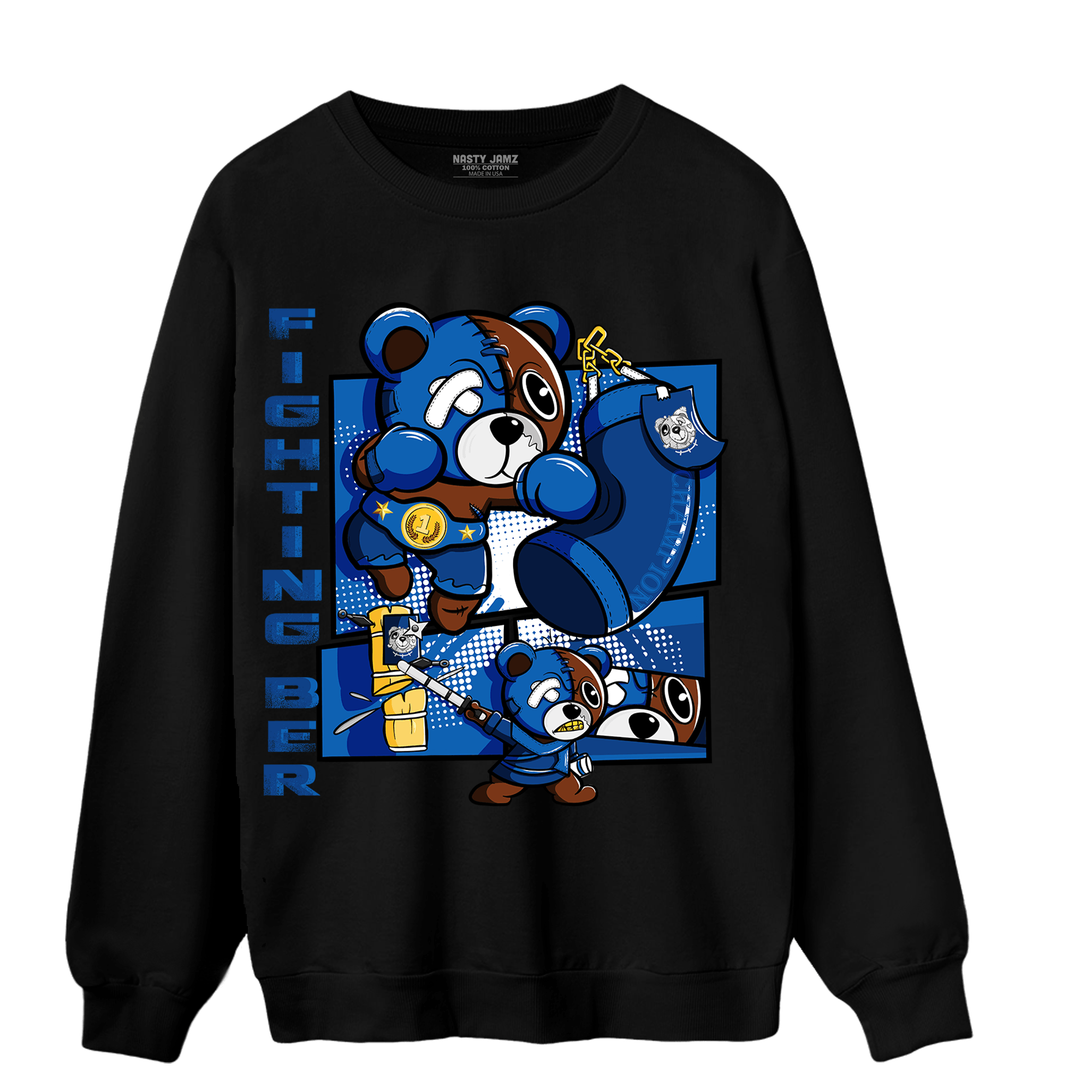 Royal Reimagined 1s Sweatshirt Match BER Fighting Boxing - NastyJamz