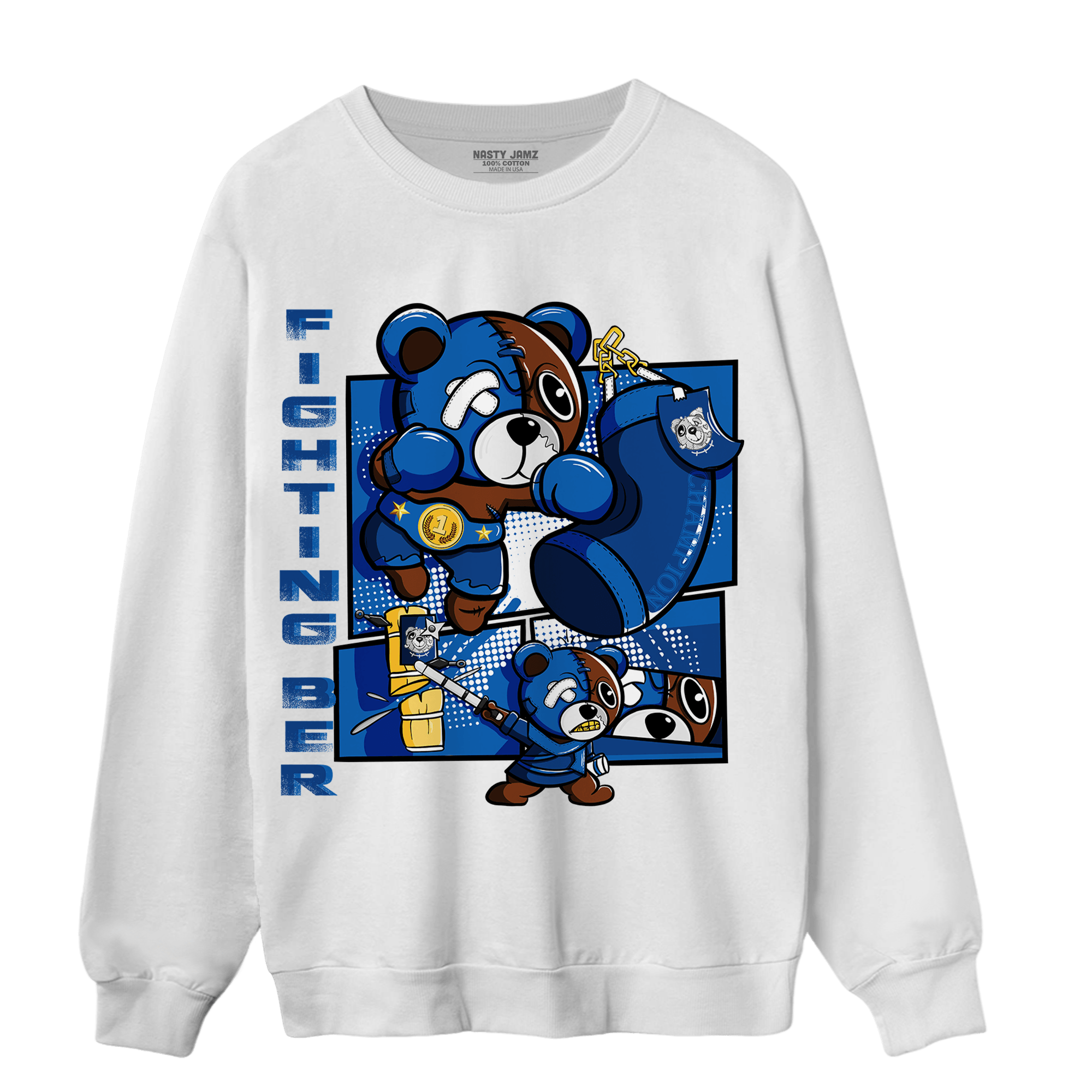 Royal Reimagined 1s Sweatshirt Match BER Fighting Boxing - NastyJamz