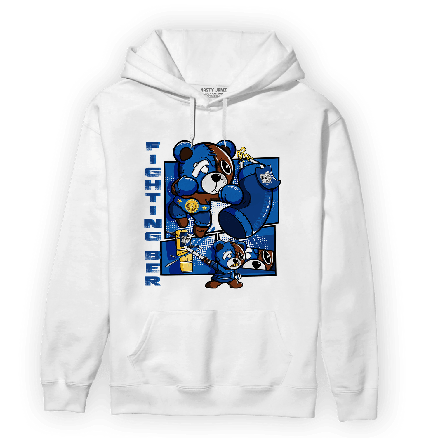 Royal Reimagined 1s Hoodie Match BER Fighting Boxing - NastyJamz