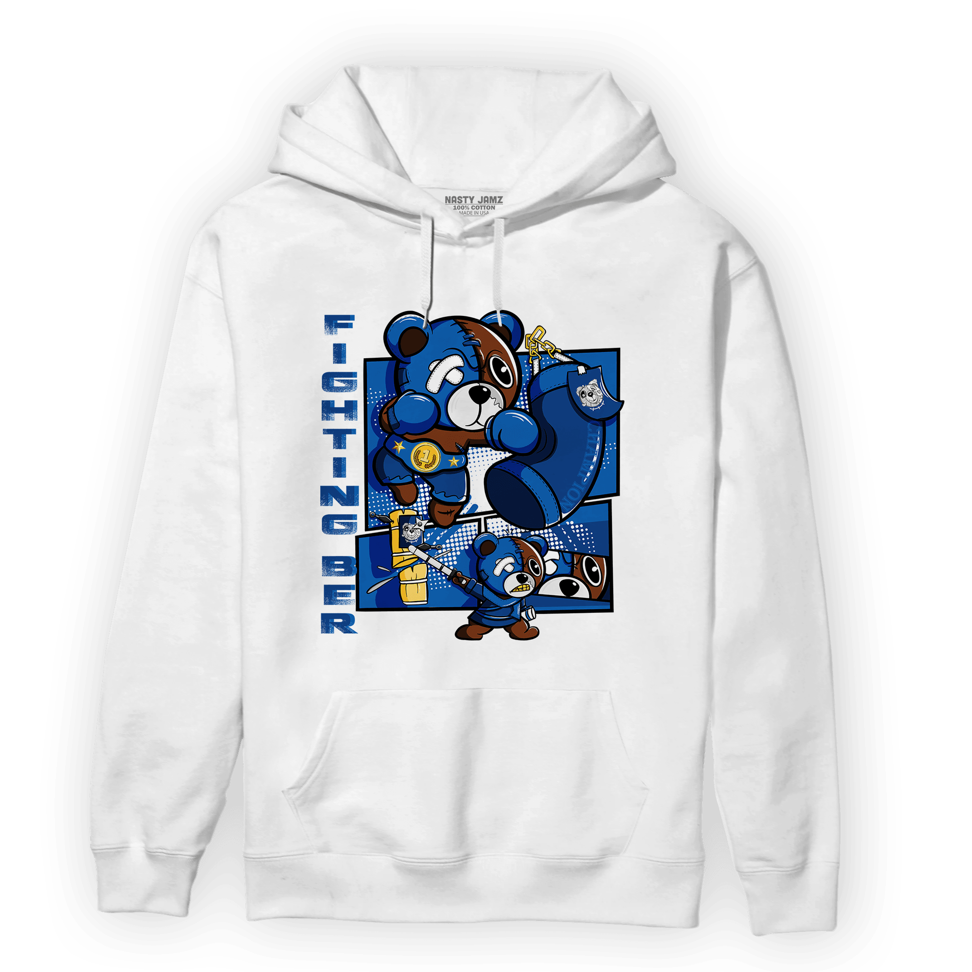 Royal Reimagined 1s Hoodie Match BER Fighting Boxing - NastyJamz