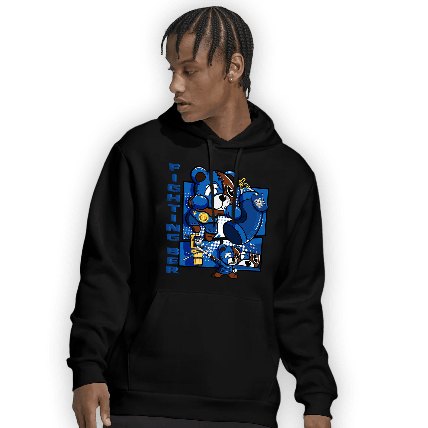 Royal Reimagined 1s Hoodie Match BER Fighting Boxing - NastyJamz