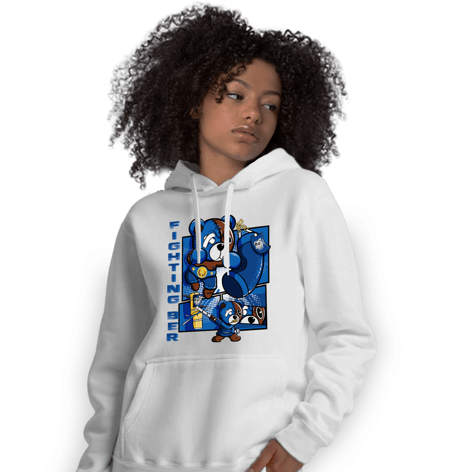 Royal Reimagined 1s Hoodie Match BER Fighting Boxing - NastyJamz