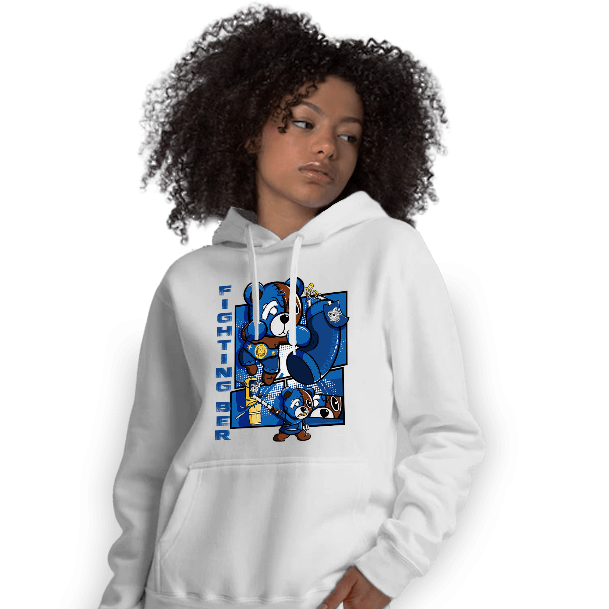 Royal Reimagined 1s Hoodie Match BER Fighting Boxing - NastyJamz