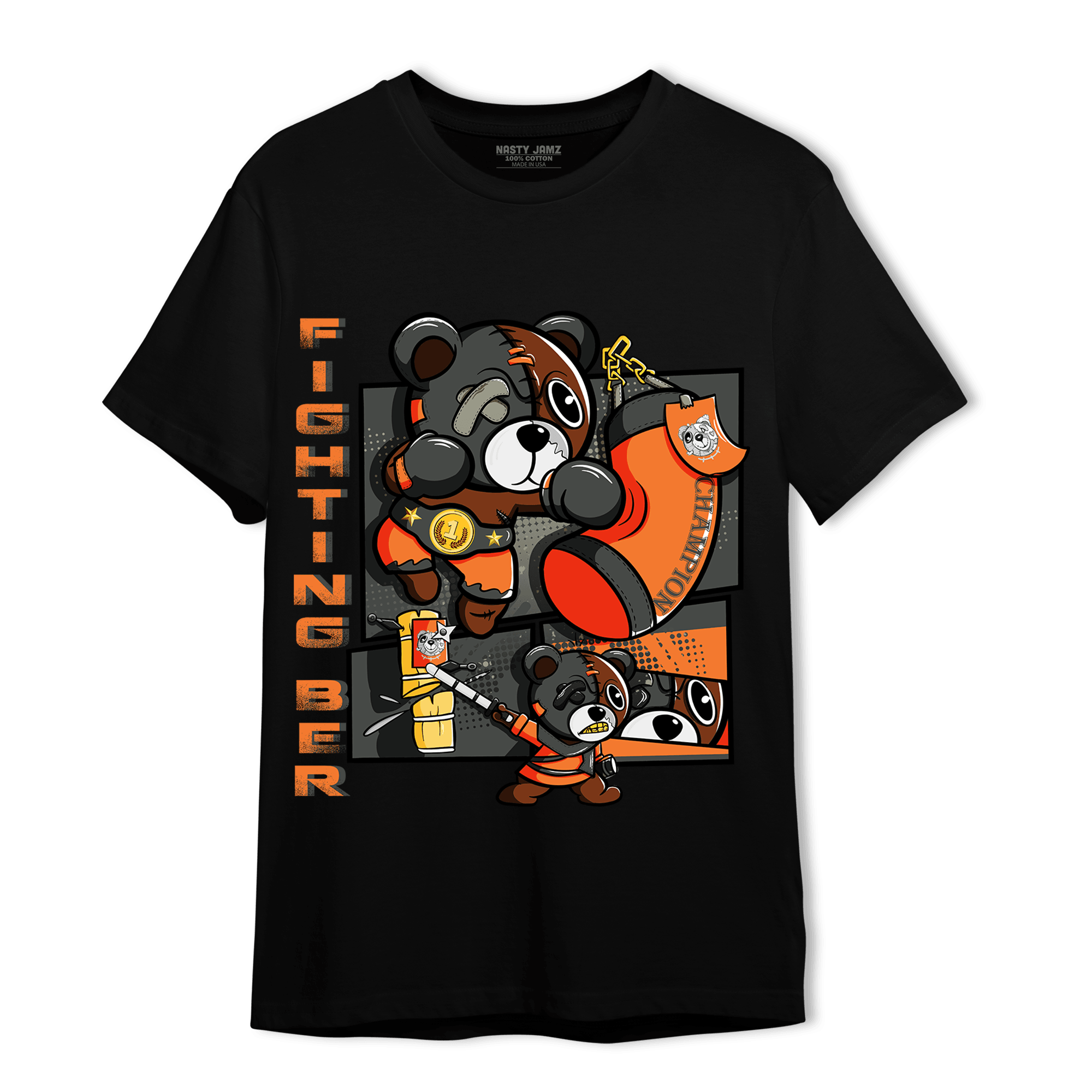 Fear Pack 3s T Shirt Match BER Fighting Boxing - NastyJamz
