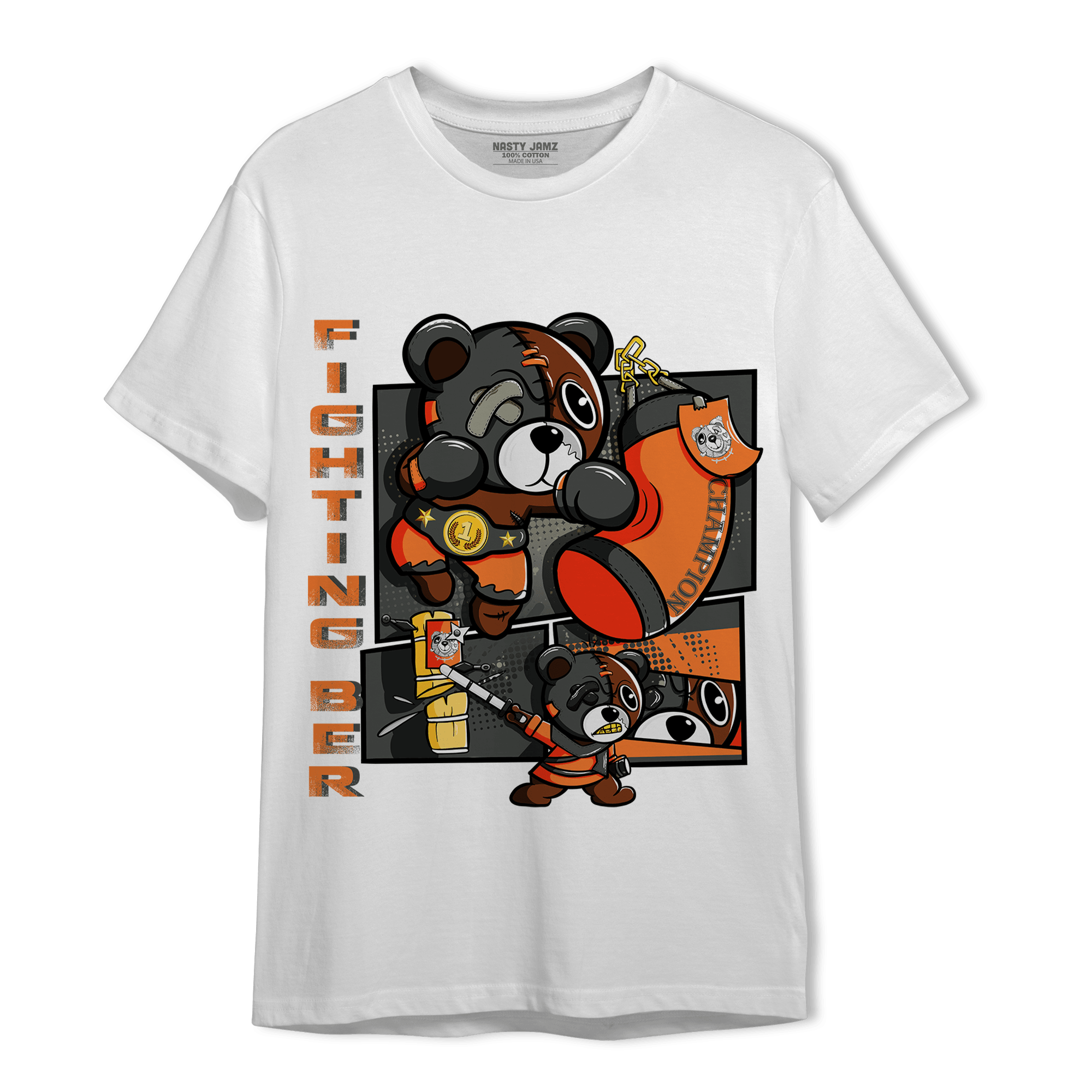 Fear Pack 3s T Shirt Match BER Fighting Boxing - NastyJamz