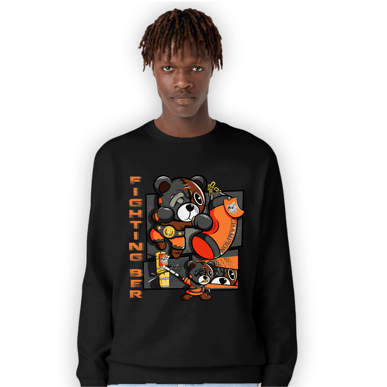 Fear Pack 3s Sweatshirt Match BER Fighting Boxing - NastyJamz