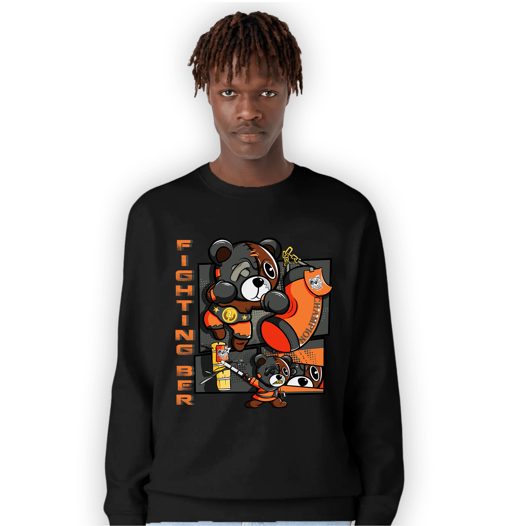 Fear Pack 3s Sweatshirt Match BER Fighting Boxing - NastyJamz