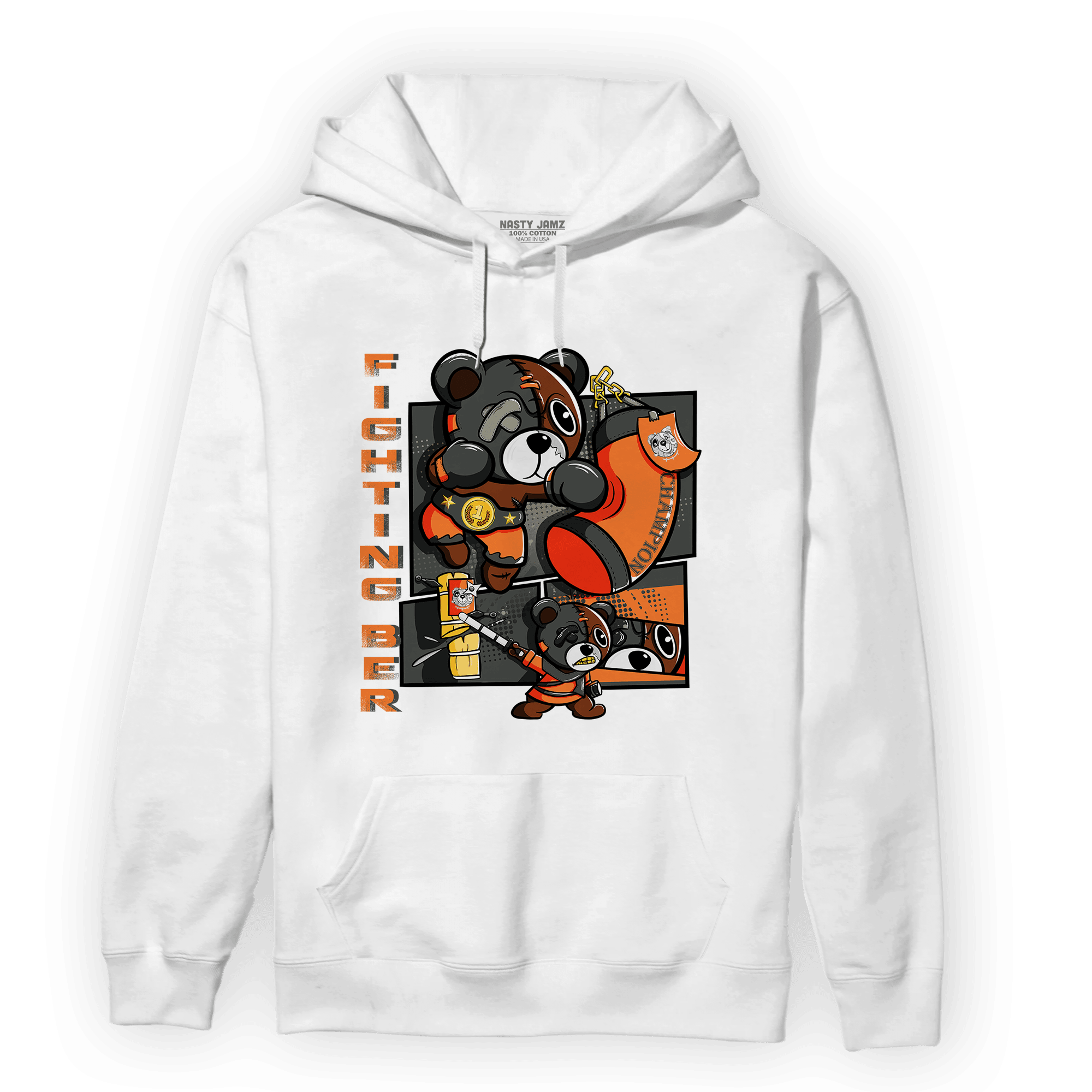 Fear Pack 3s Hoodie Match BER Fighting Boxing - NastyJamz