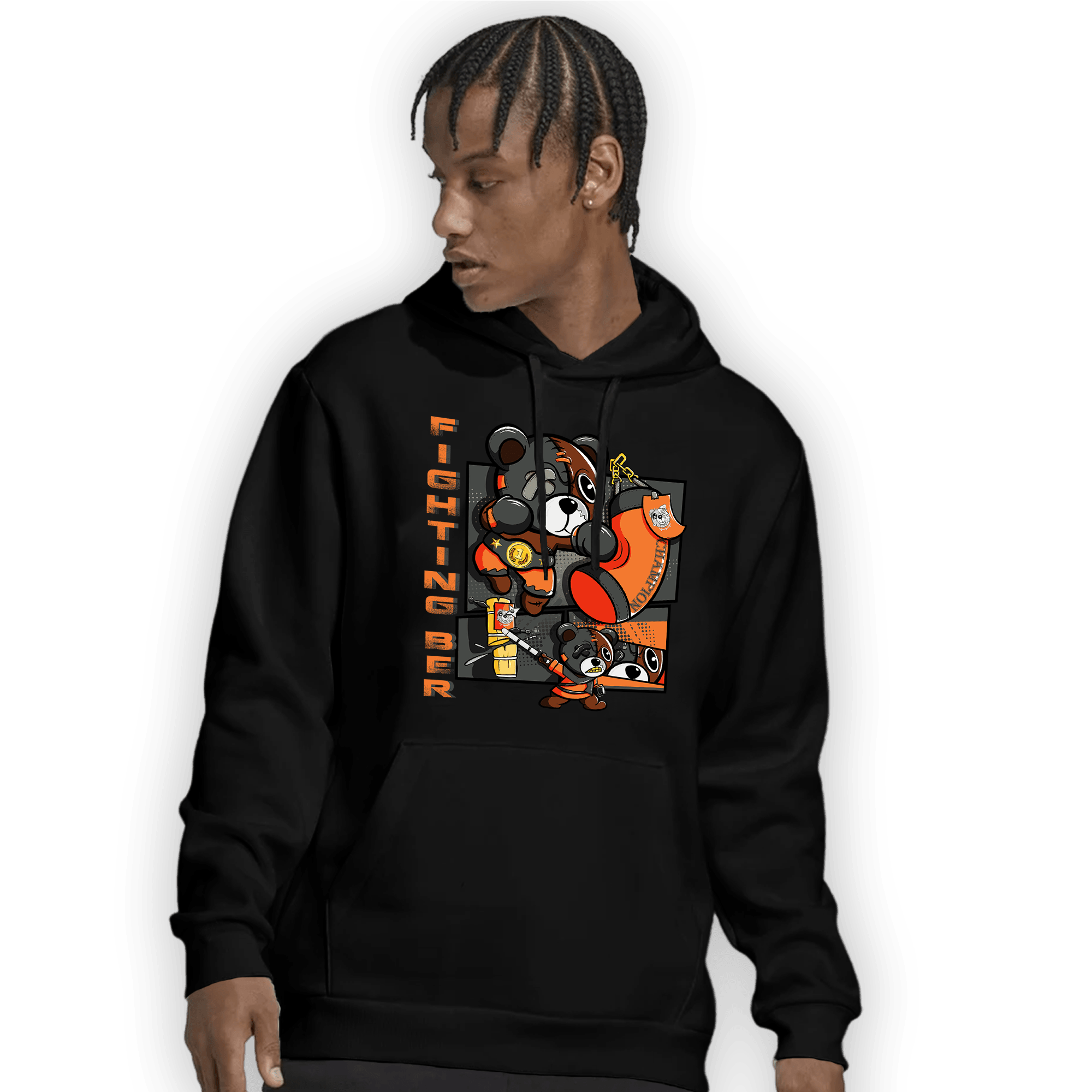Fear Pack 3s Hoodie Match BER Fighting Boxing - NastyJamz