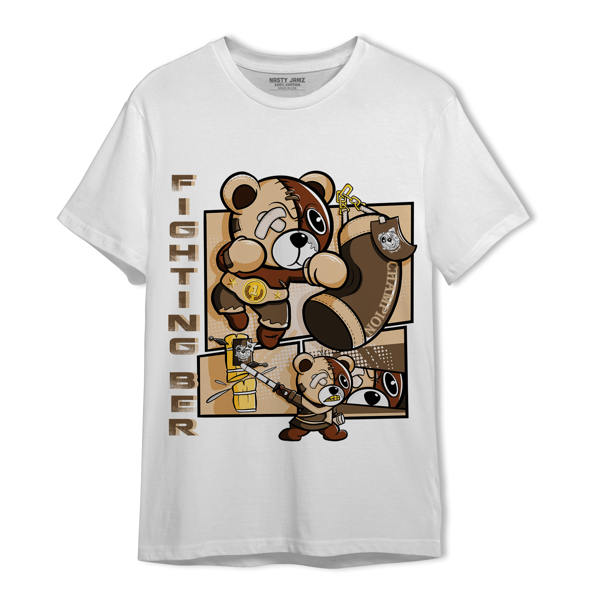 Palomino 3s T Shirt Match BER Fighting Boxing - NastyJamz