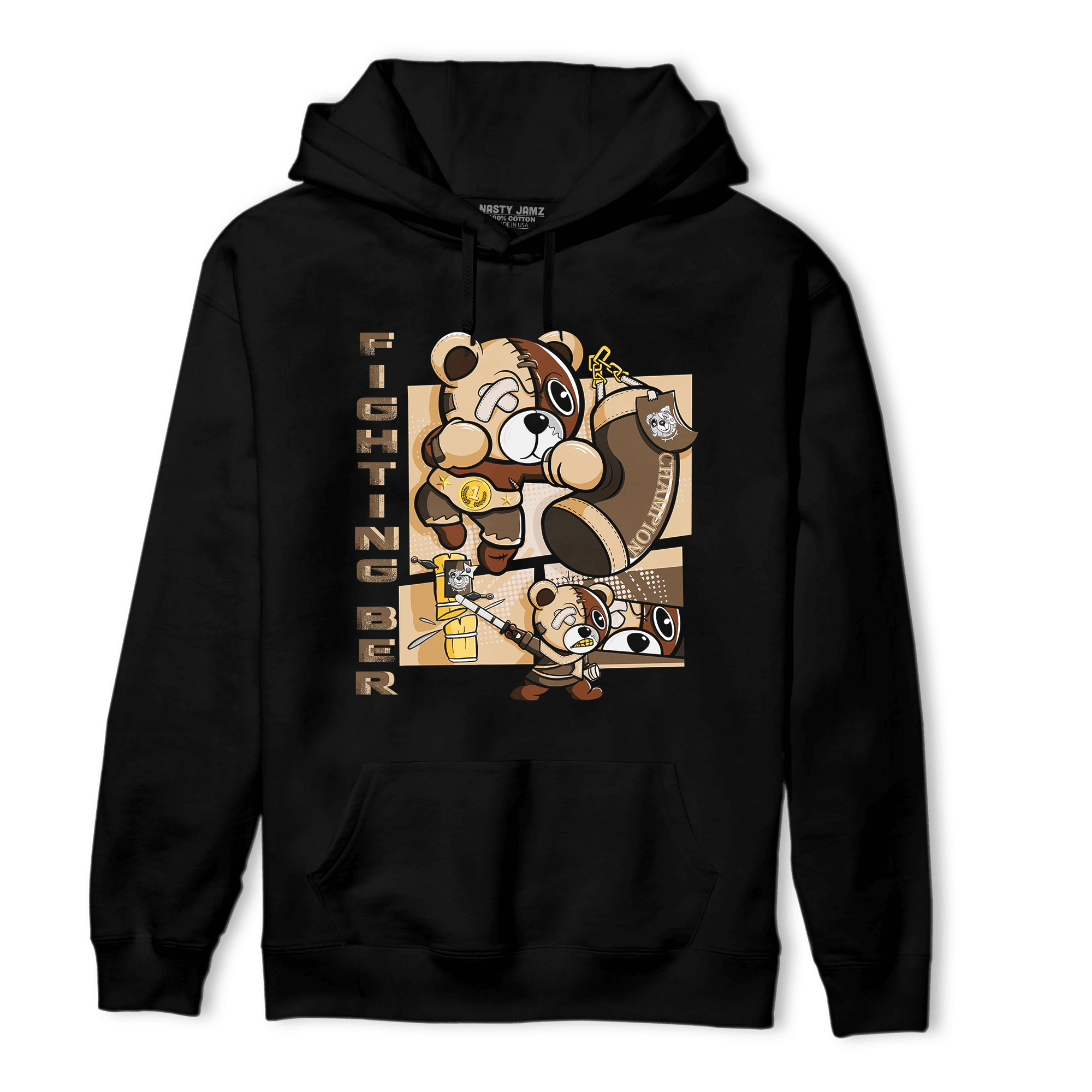 Palomino 3s Hoodie Match BER Fighting Boxing - NastyJamz