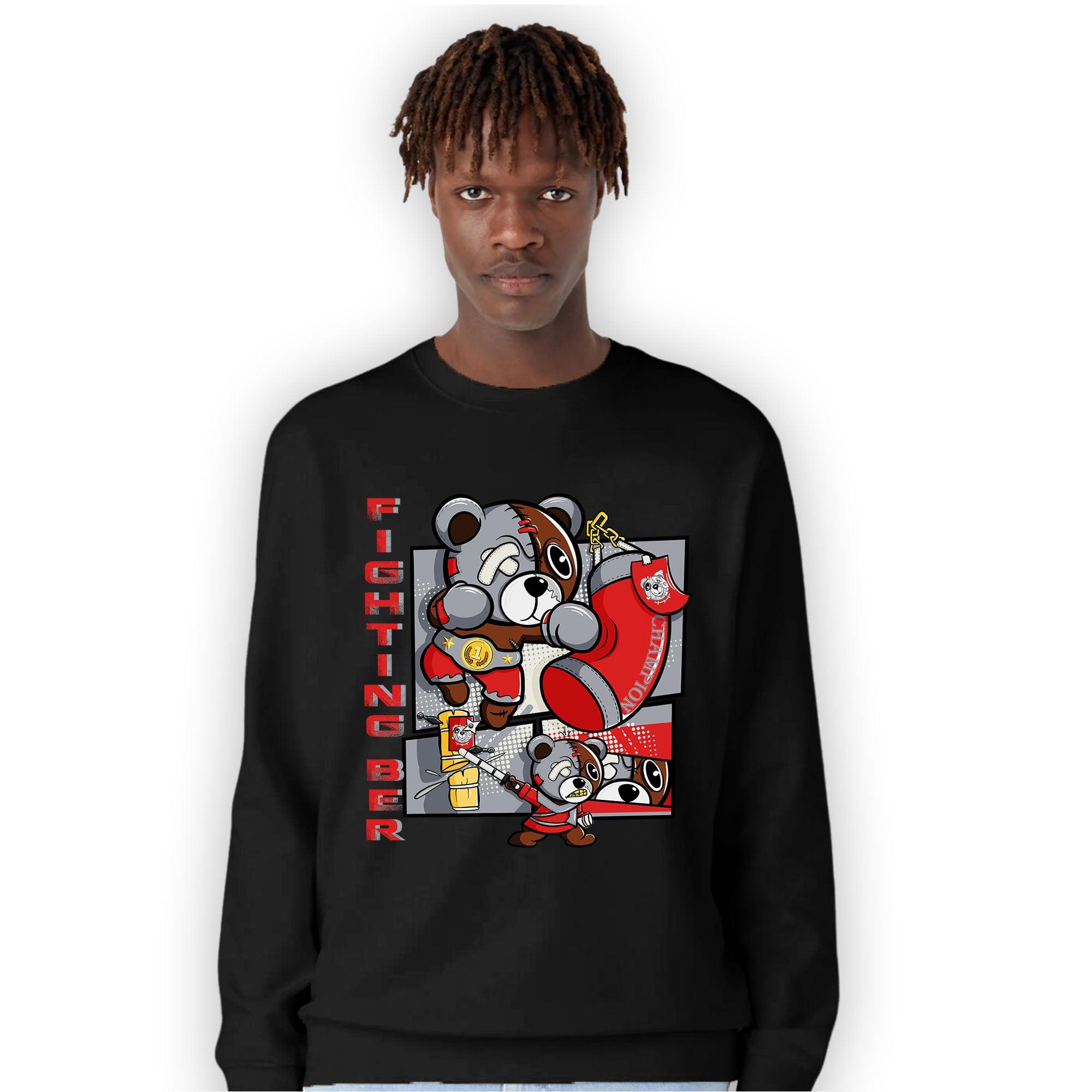Bred Reimagined 4s Sweatshirt Match BER Fighting Boxing - NastyJamz