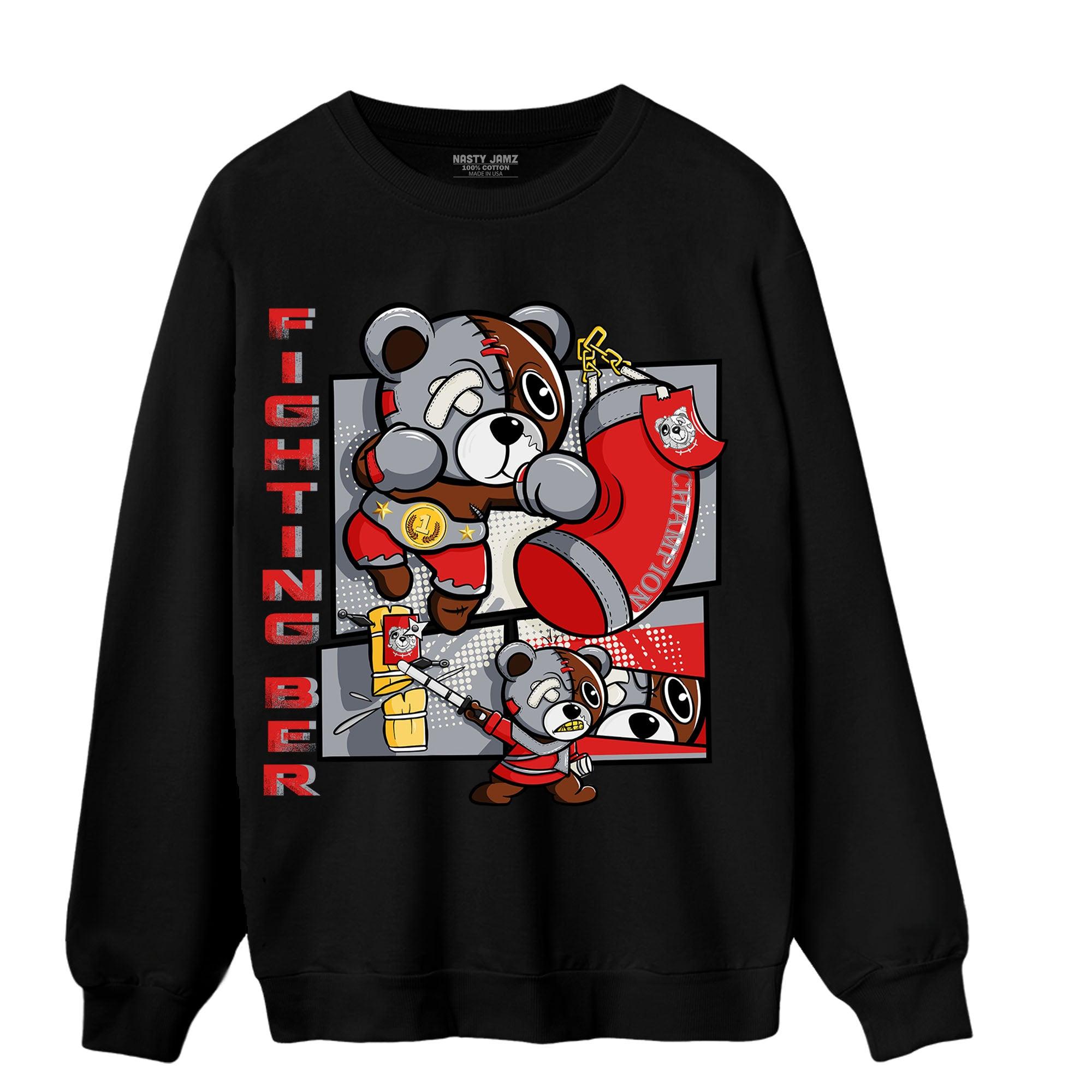Bred Reimagined 4s Sweatshirt Match BER Fighting Boxing - NastyJamz