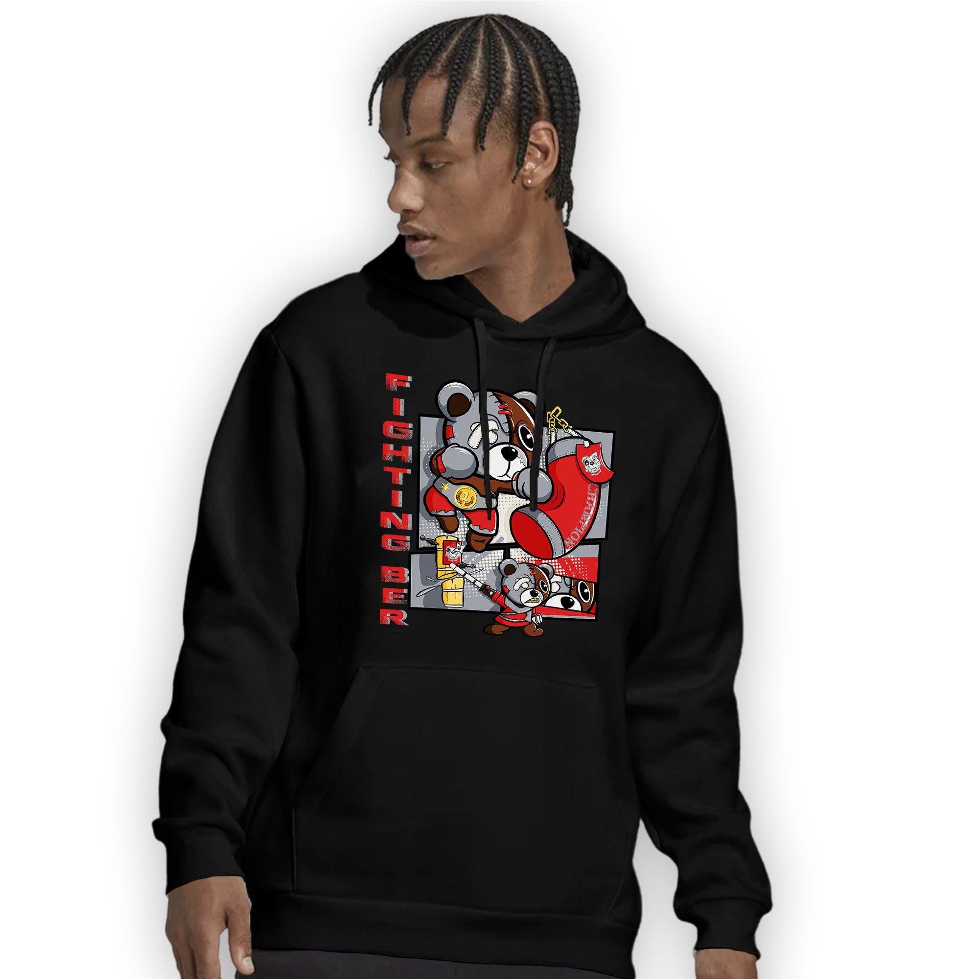 Bred Reimagined 4s Hoodie Match BER Fighting Boxing - NastyJamz
