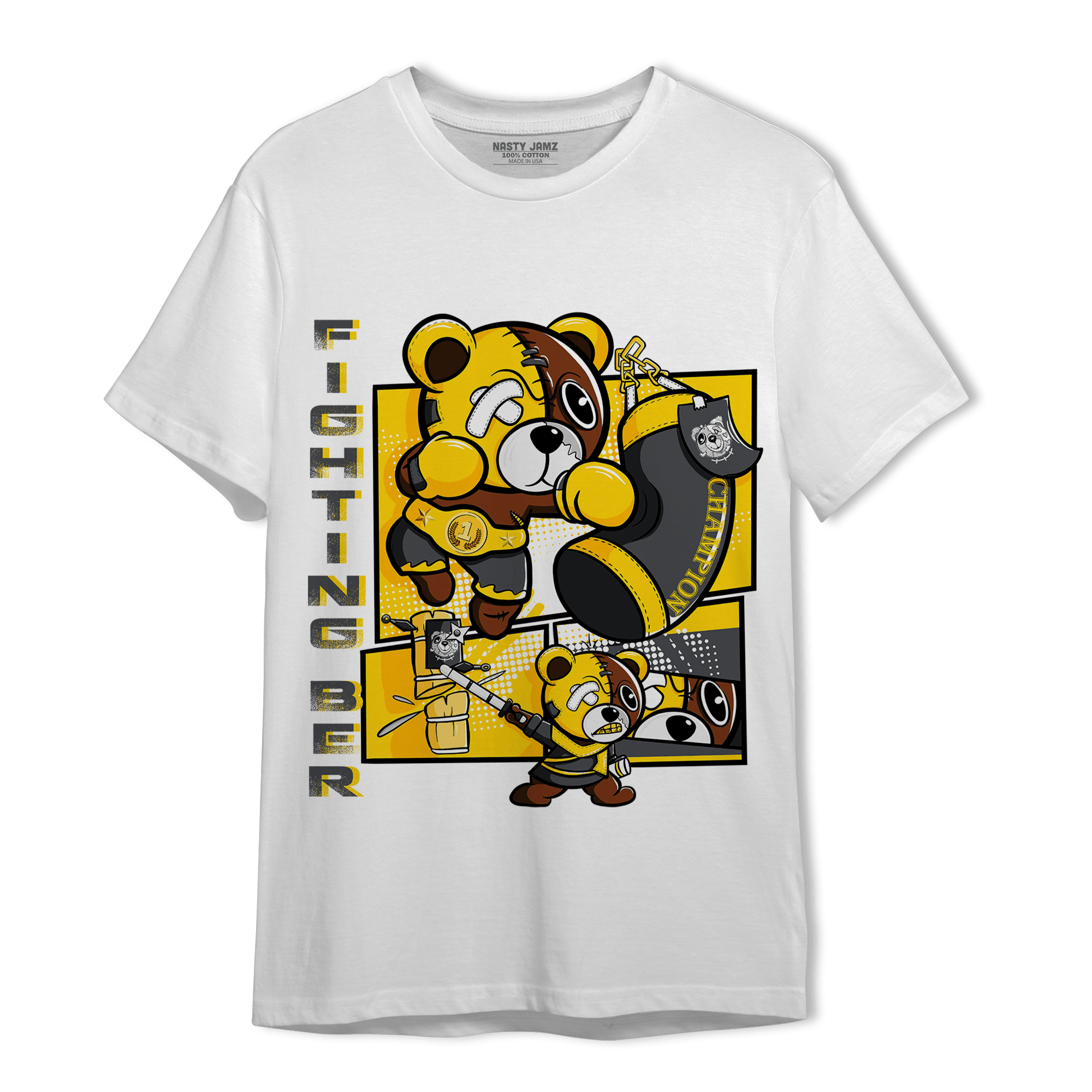 Thunder 4s T Shirt Match BER Fighting Boxing - NastyJamz