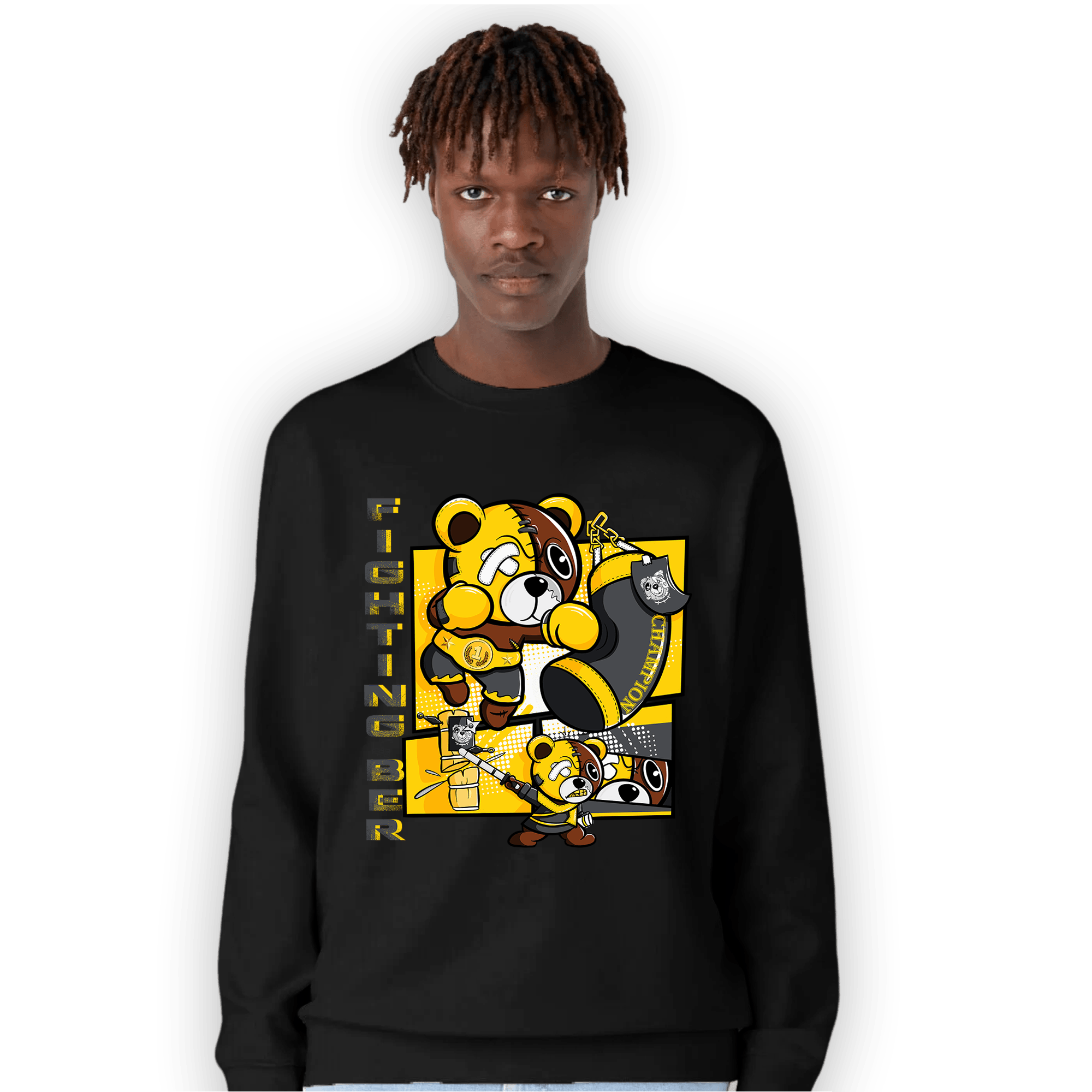 Thunder 4s Sweatshirt Match BER Fighting Boxing - NastyJamz