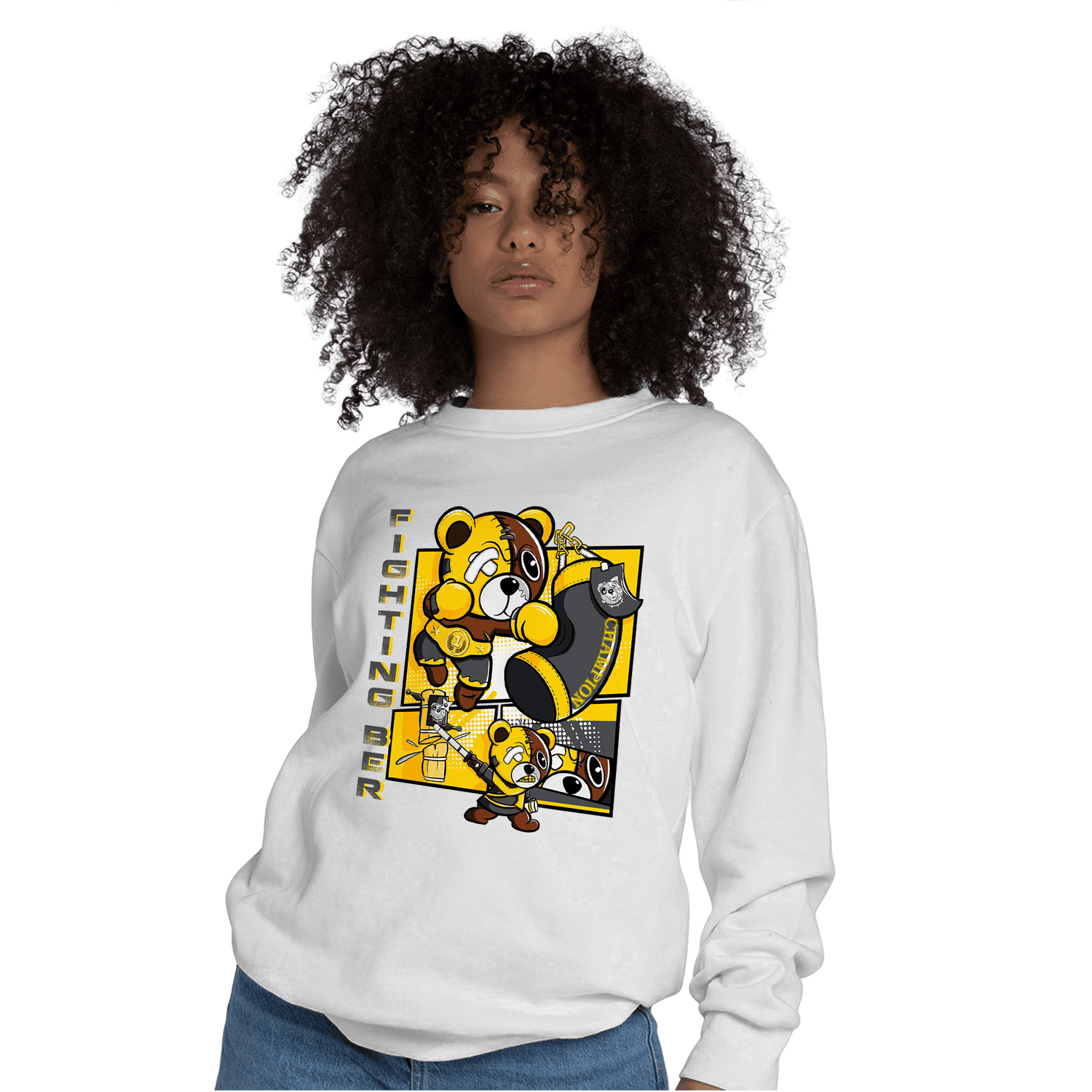 Thunder 4s Sweatshirt Match BER Fighting Boxing - NastyJamz