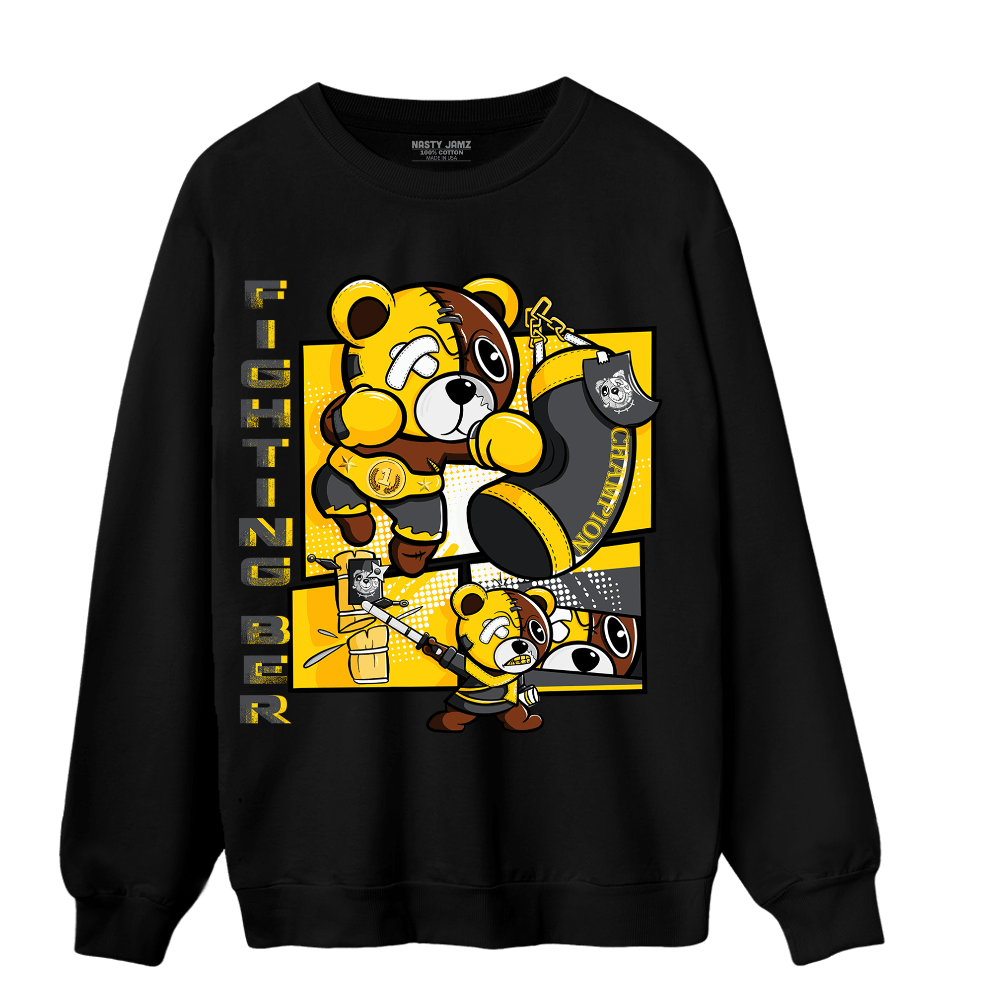 Thunder 4s Sweatshirt Match BER Fighting Boxing - NastyJamz