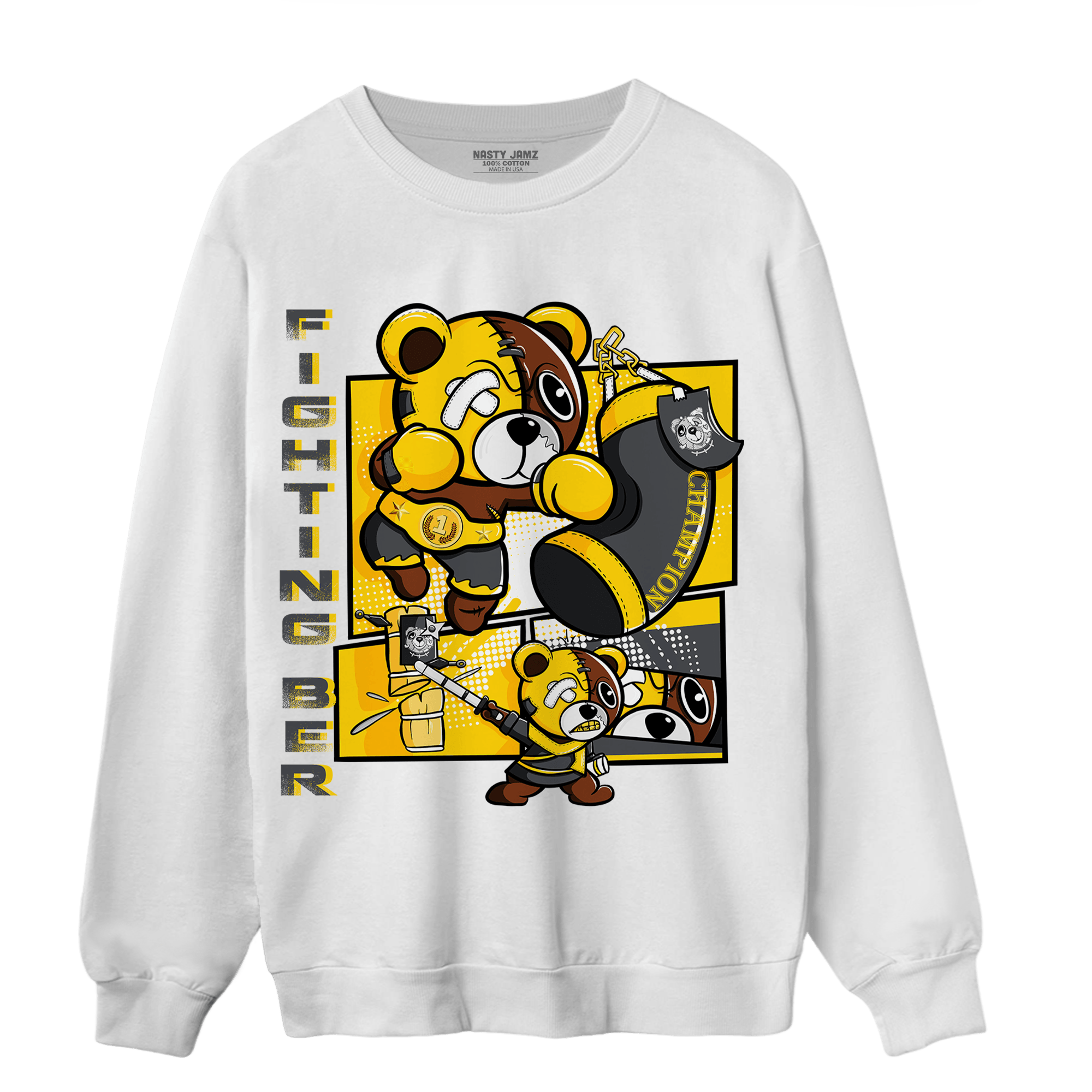 Thunder 4s Sweatshirt Match BER Fighting Boxing - NastyJamz