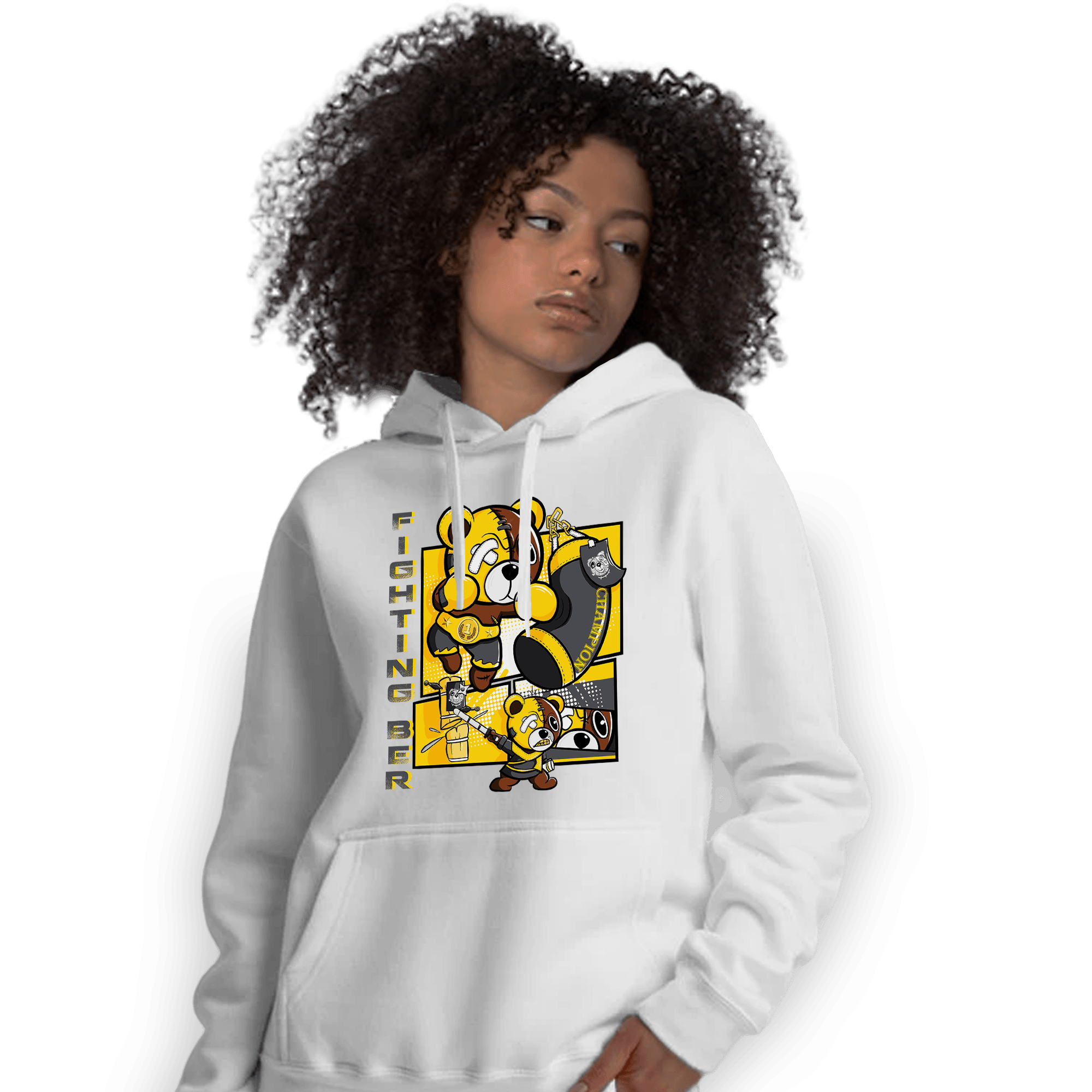 Thunder 4s Hoodie Match BER Fighting Boxing - NastyJamz