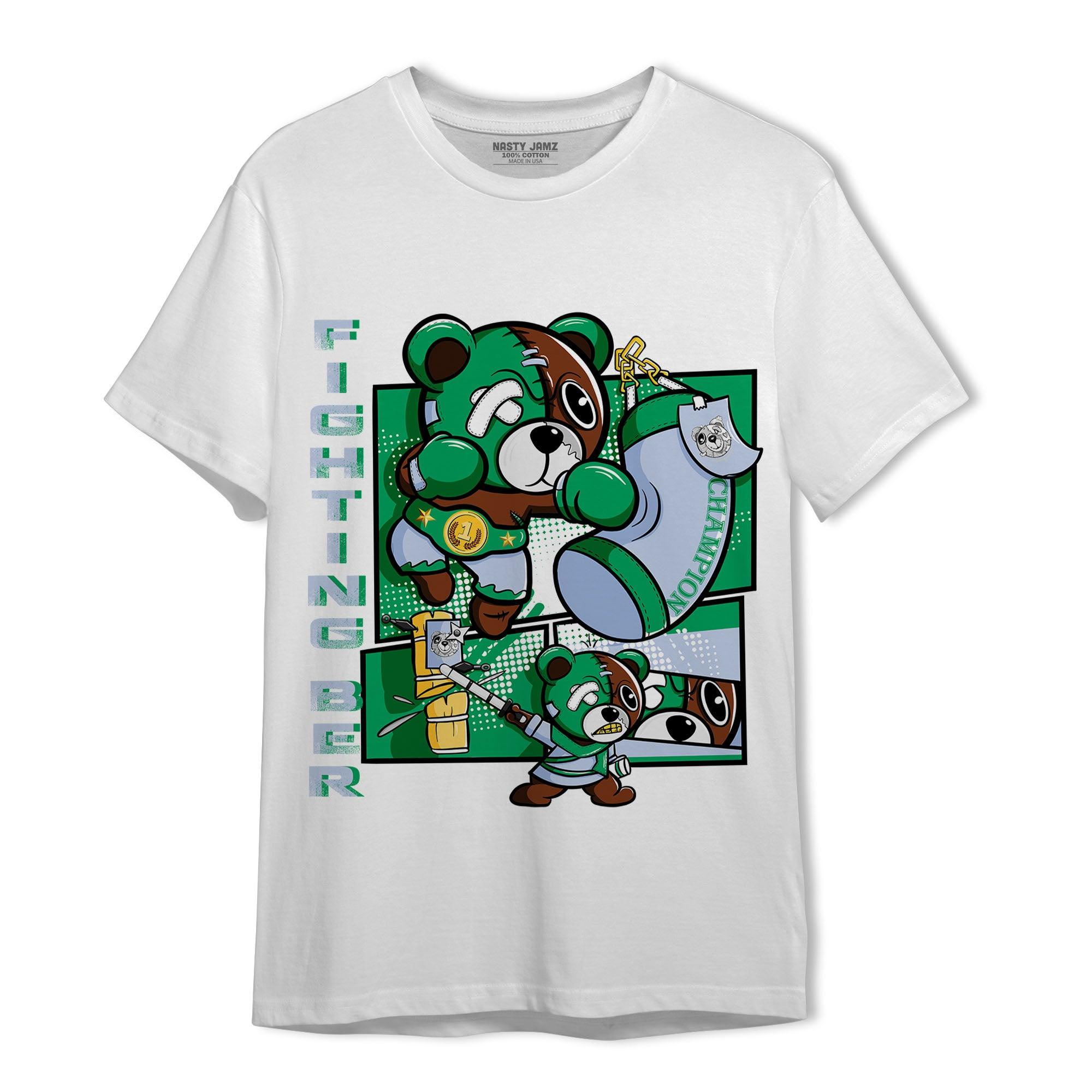 Lucky Green 5s T Shirt Match BER Fighting Boxing - NastyJamz