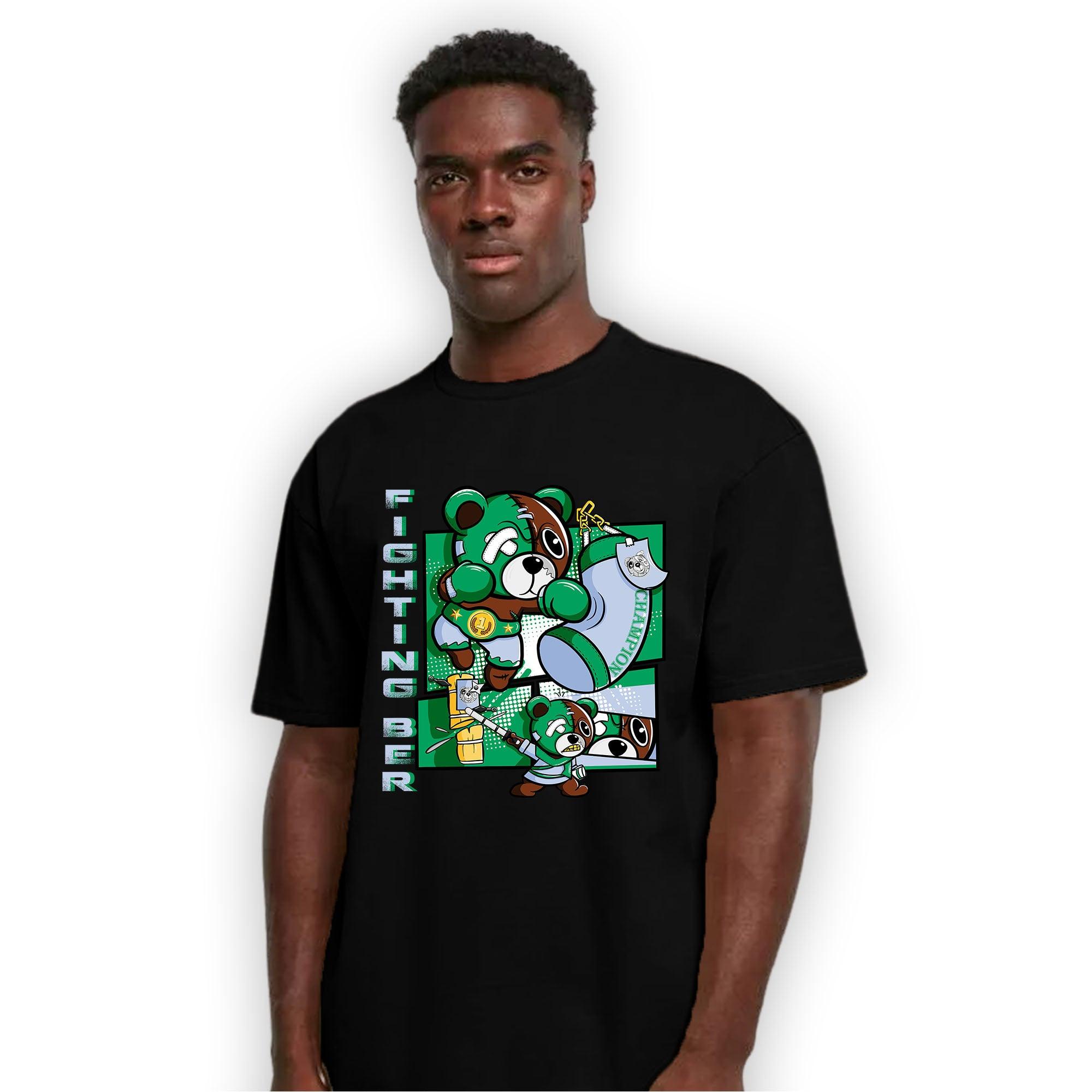 Lucky Green 5s T Shirt Match BER Fighting Boxing - NastyJamz