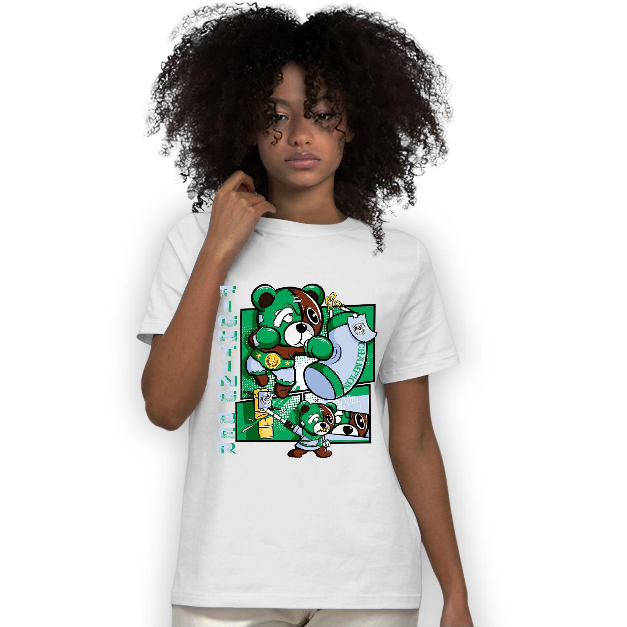 Lucky Green 5s T Shirt Match BER Fighting Boxing - NastyJamz