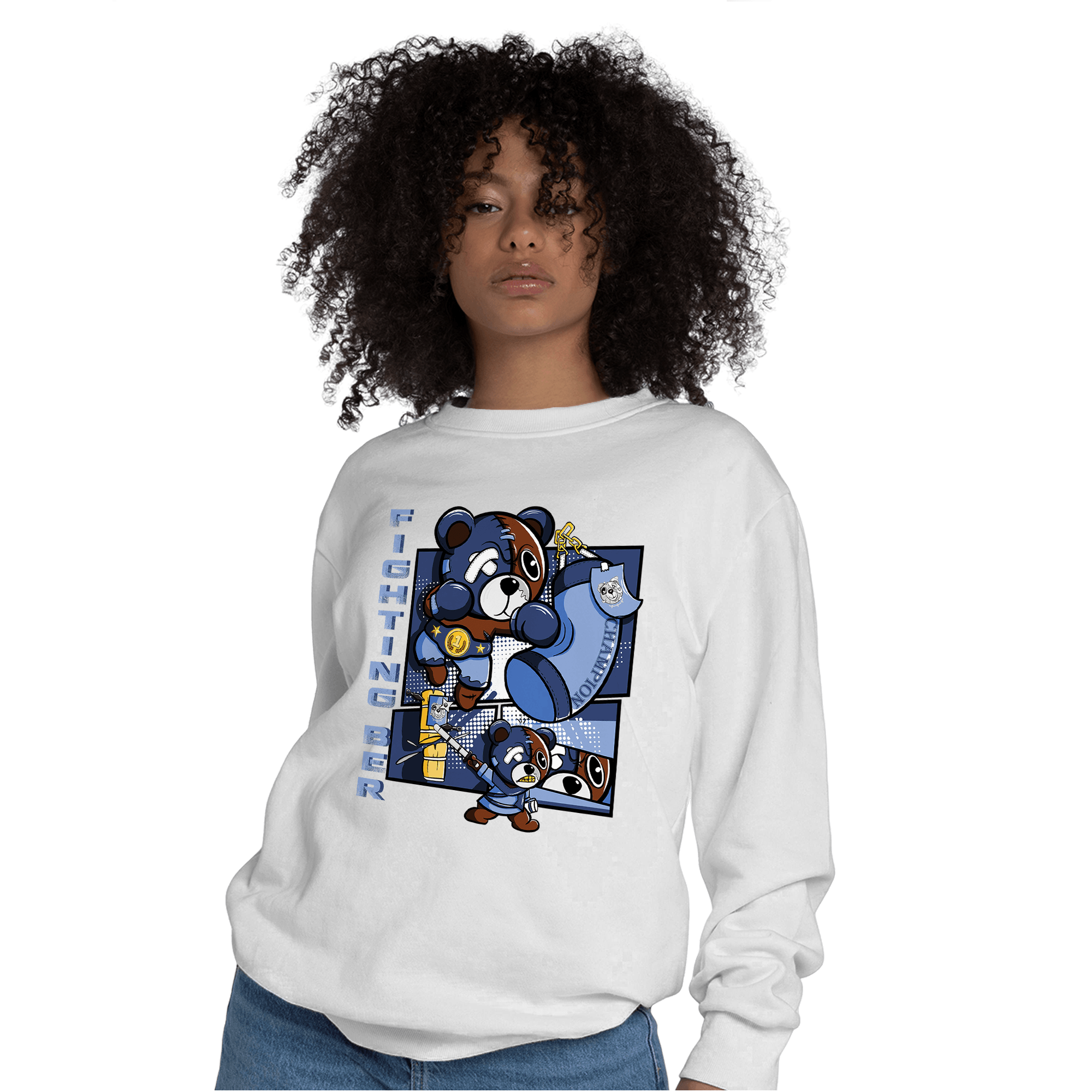 Midnight Navy 5s Sweatshirt Match BER Fighting Boxing - NastyJamz